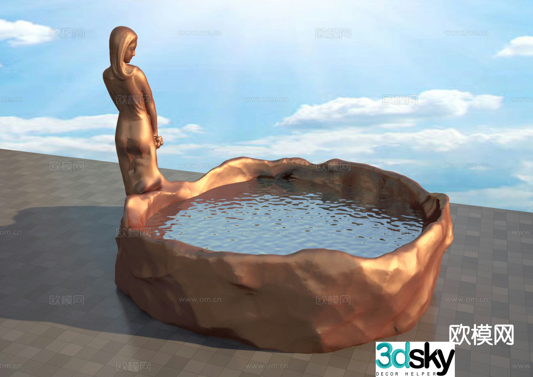 abstract sculpture landscape sculpture 3d model