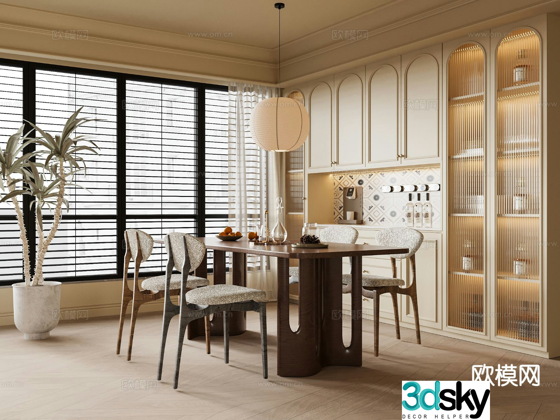 French restaurant 3d model