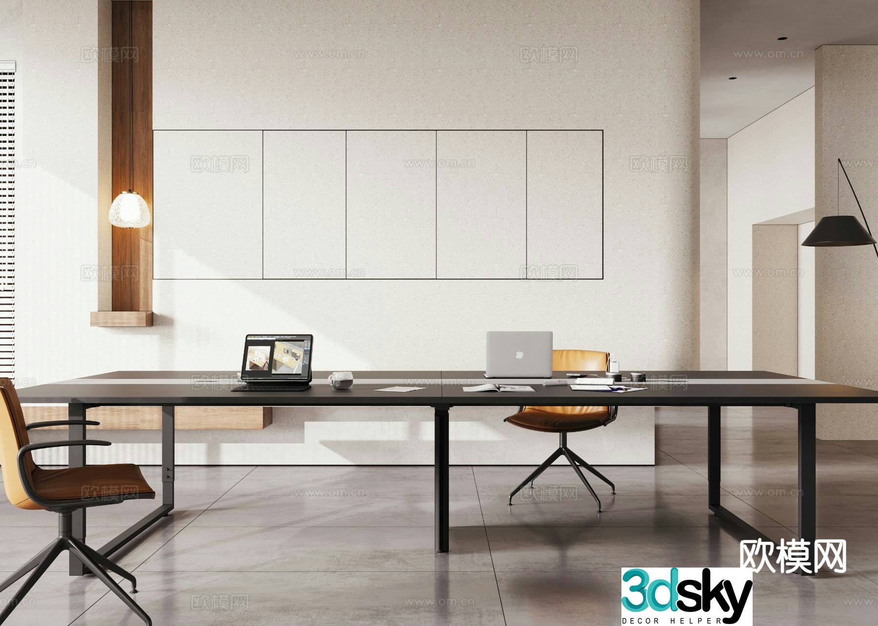 Modern conference table conference table 3d model
