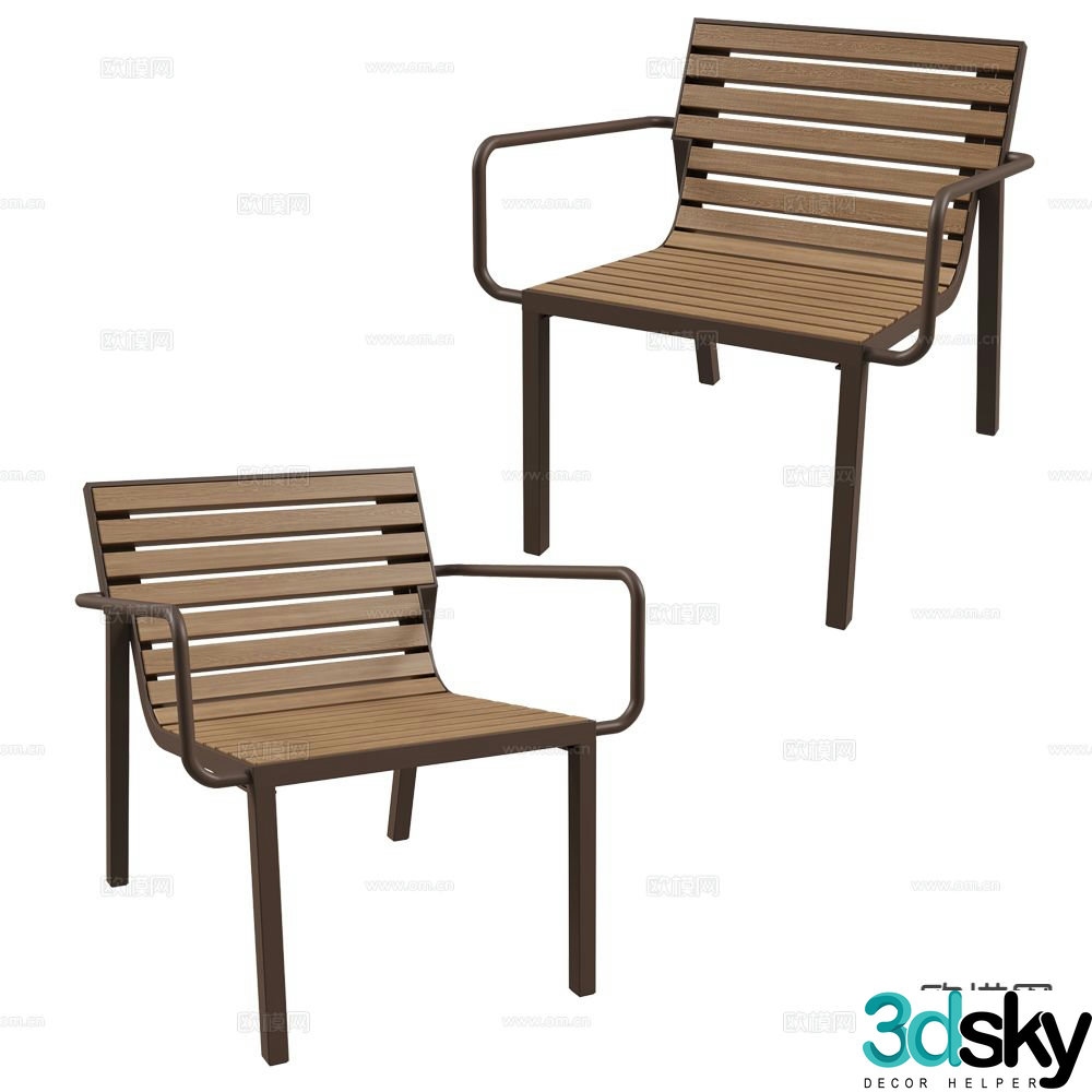MmcitÃ© outdoor chair lounge chair 3d model