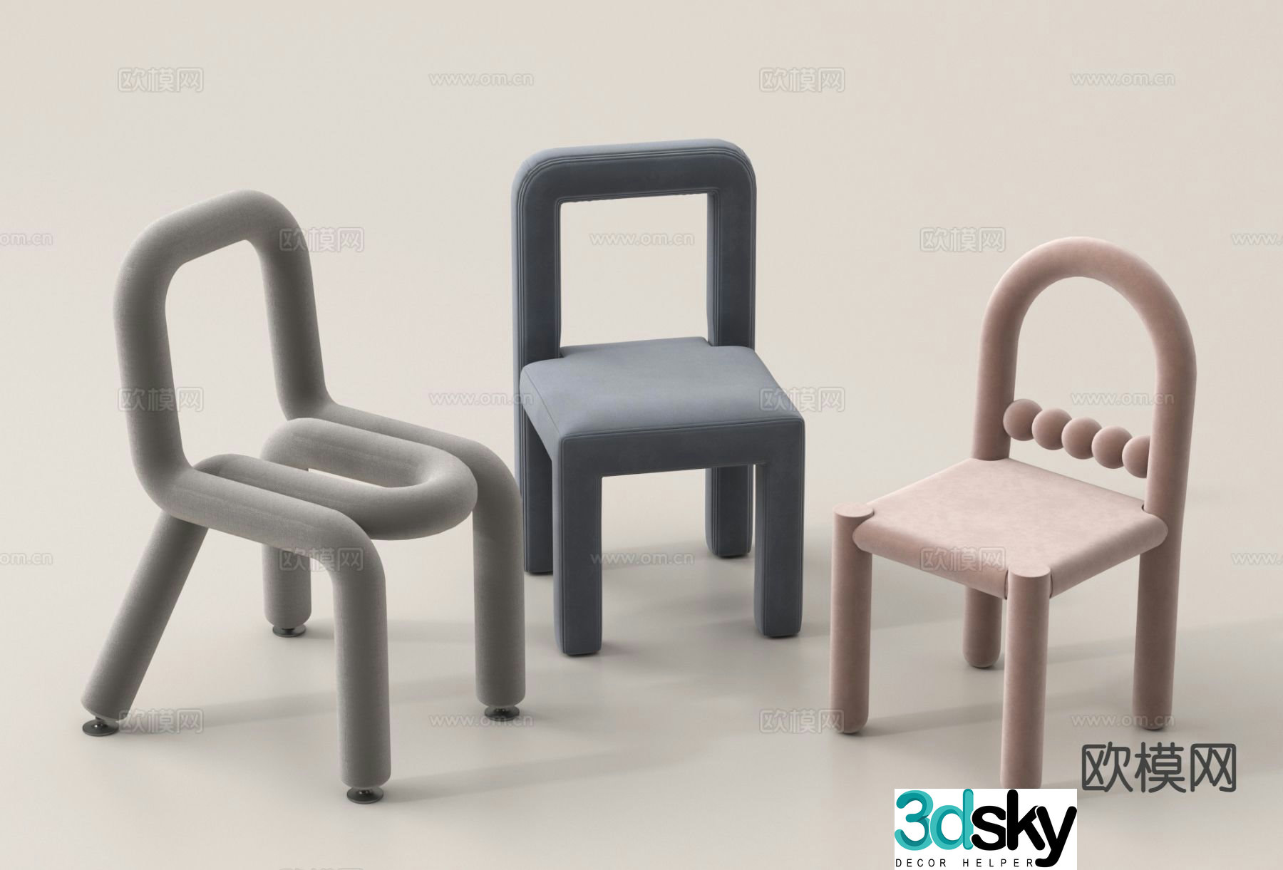 Children’s chair children’s stool small chair 3d model
