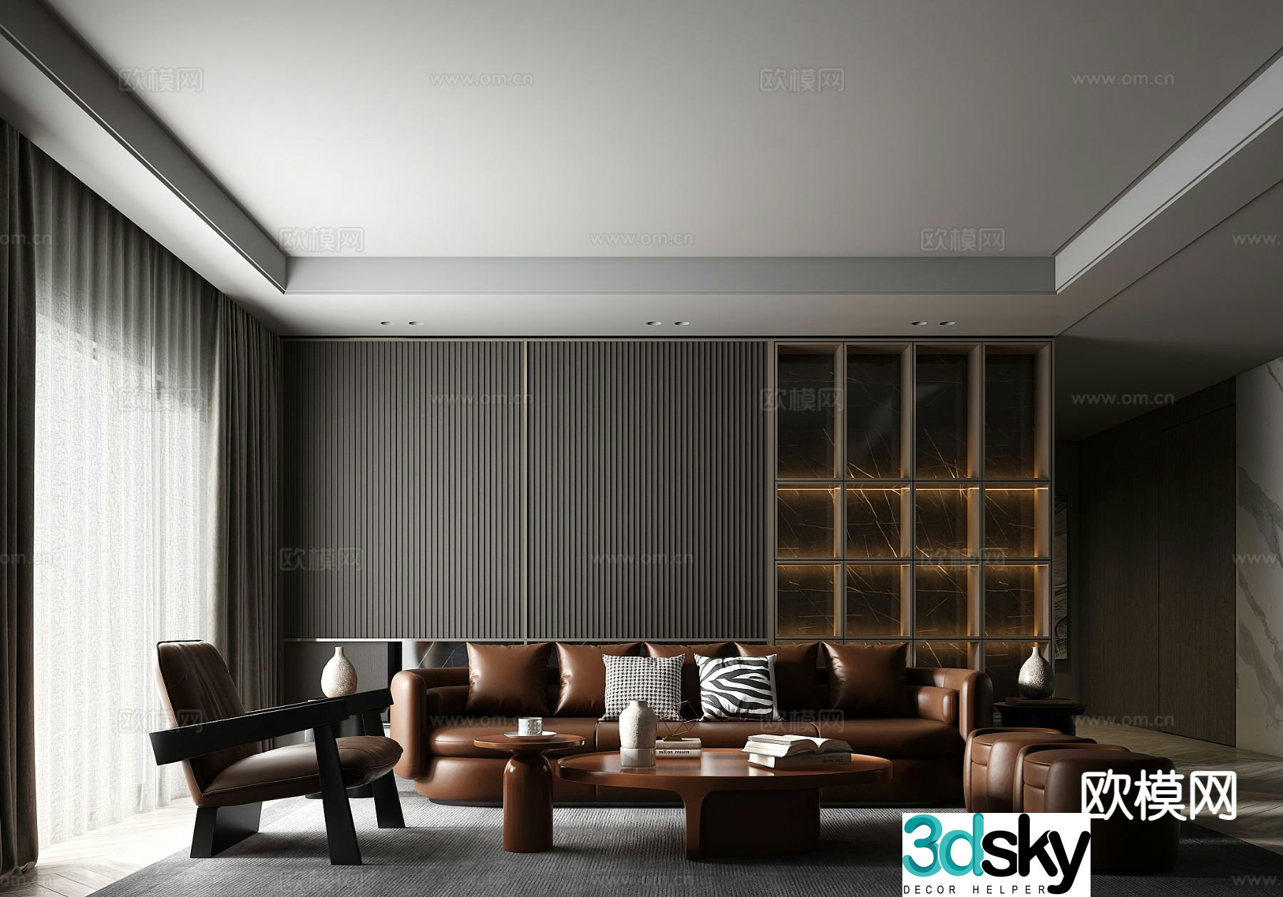 Italian living room 3d model