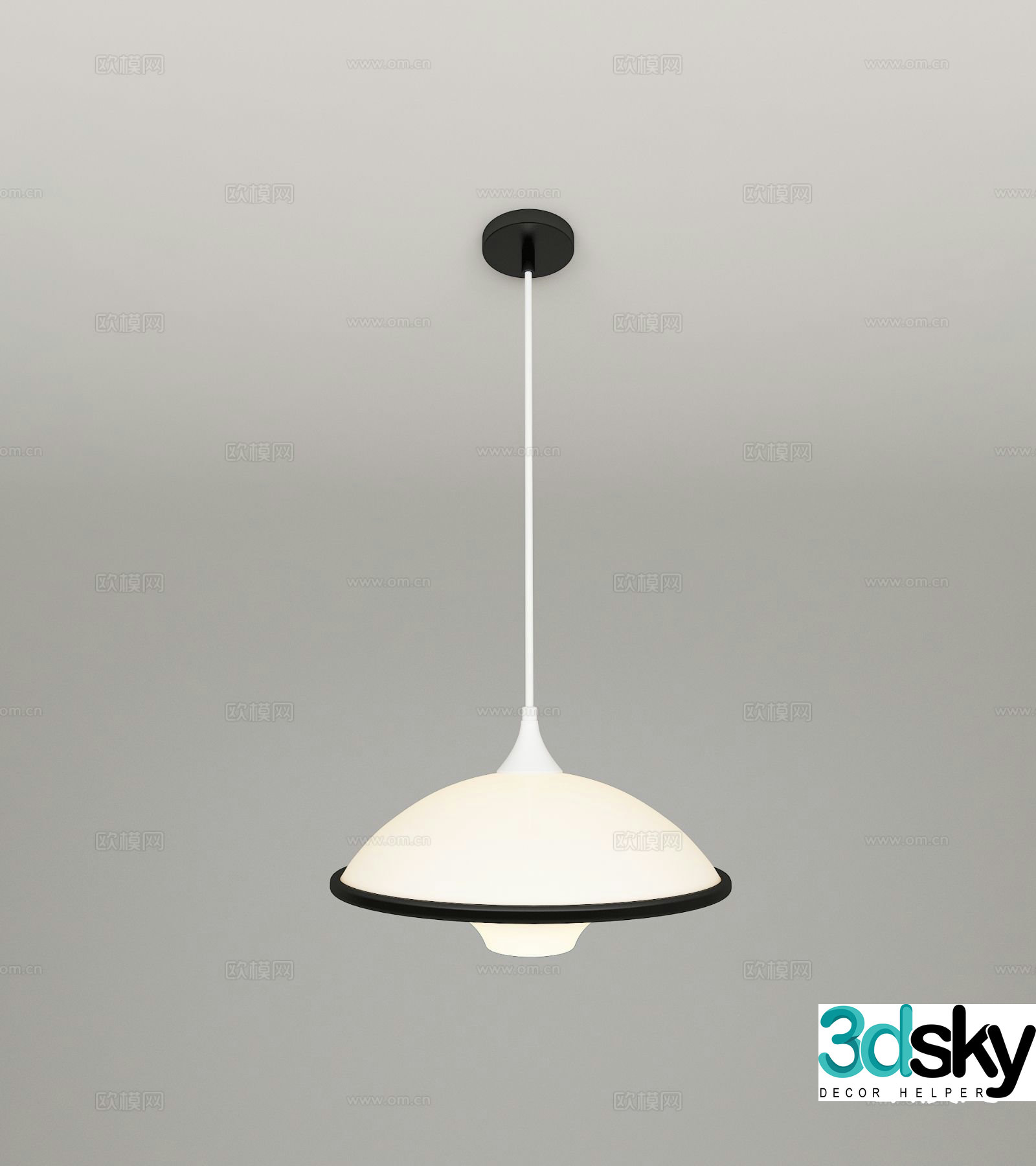 Modern art chandelier dining room chandelier 3d model