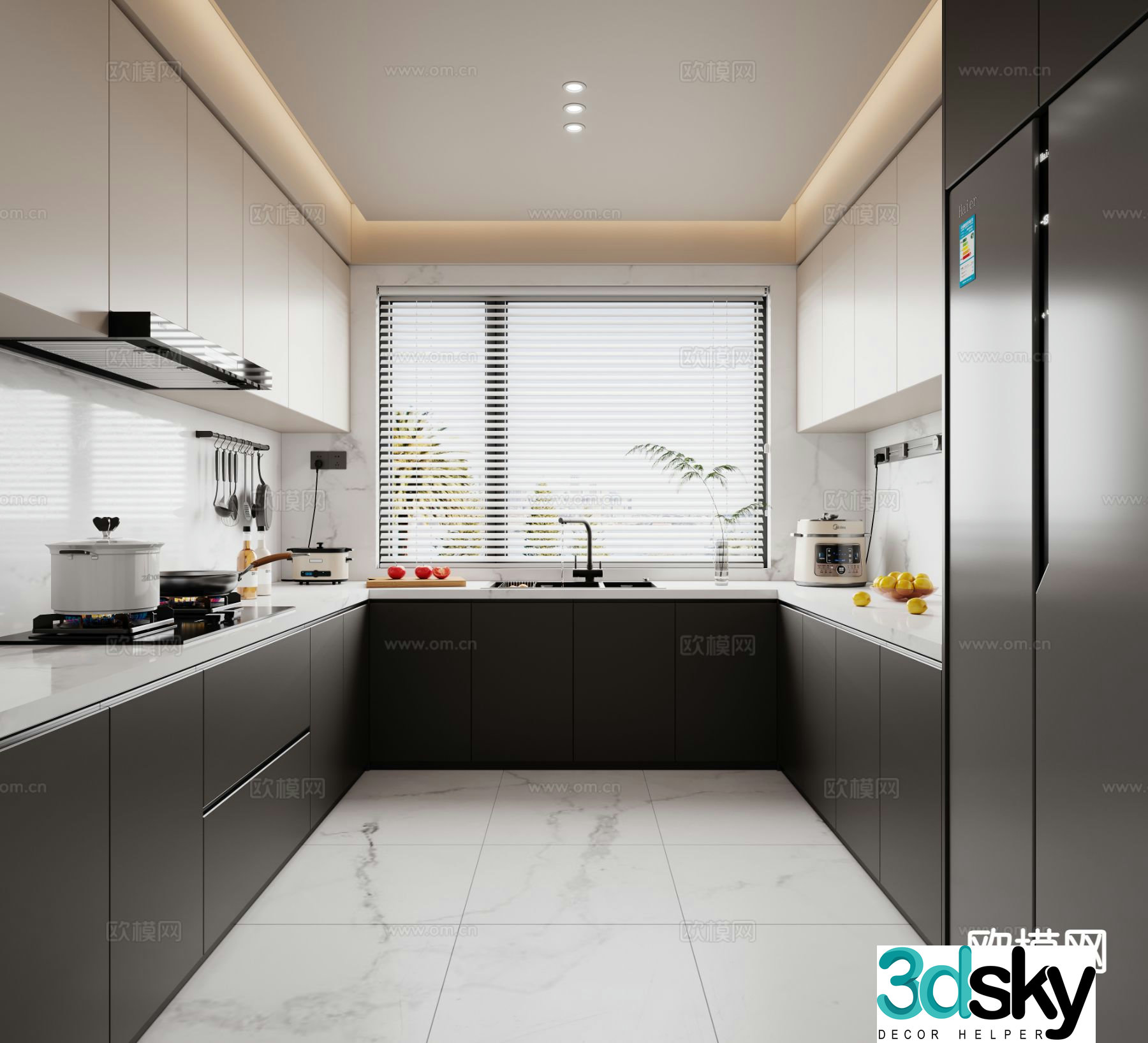 Modern kitchen 3d model