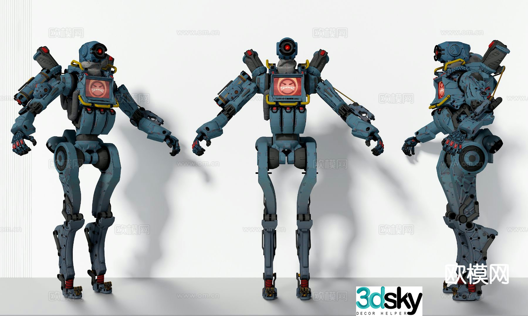 Modern intelligent robot 3d model