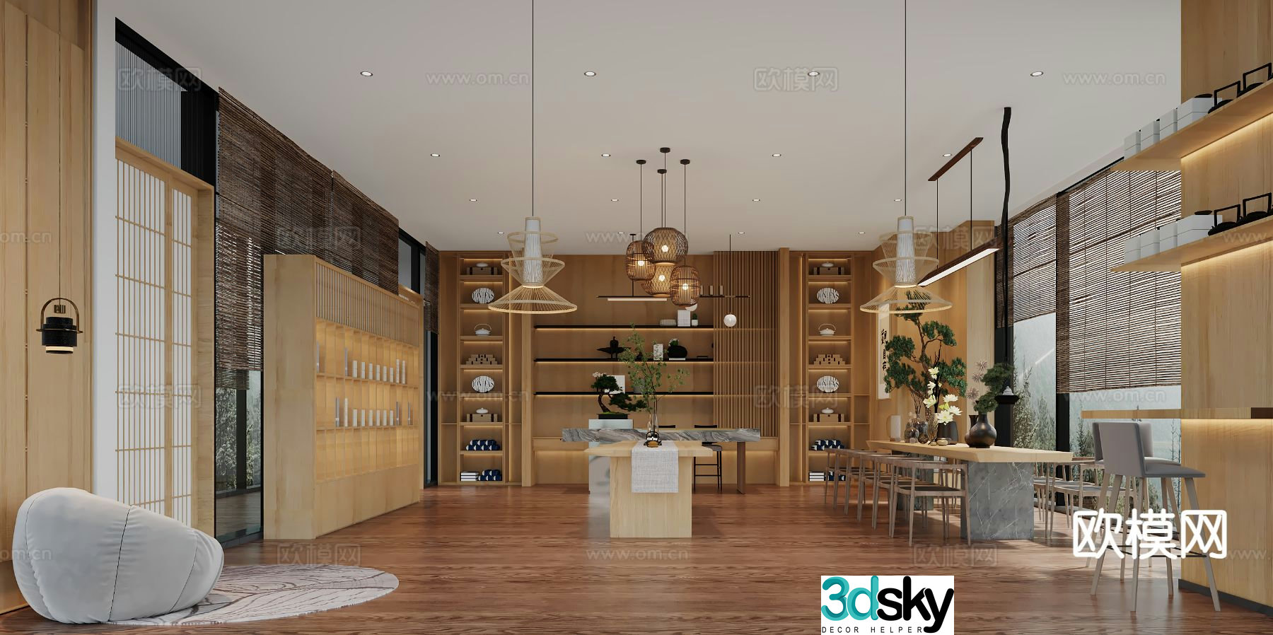 Japanese tea room 3d model