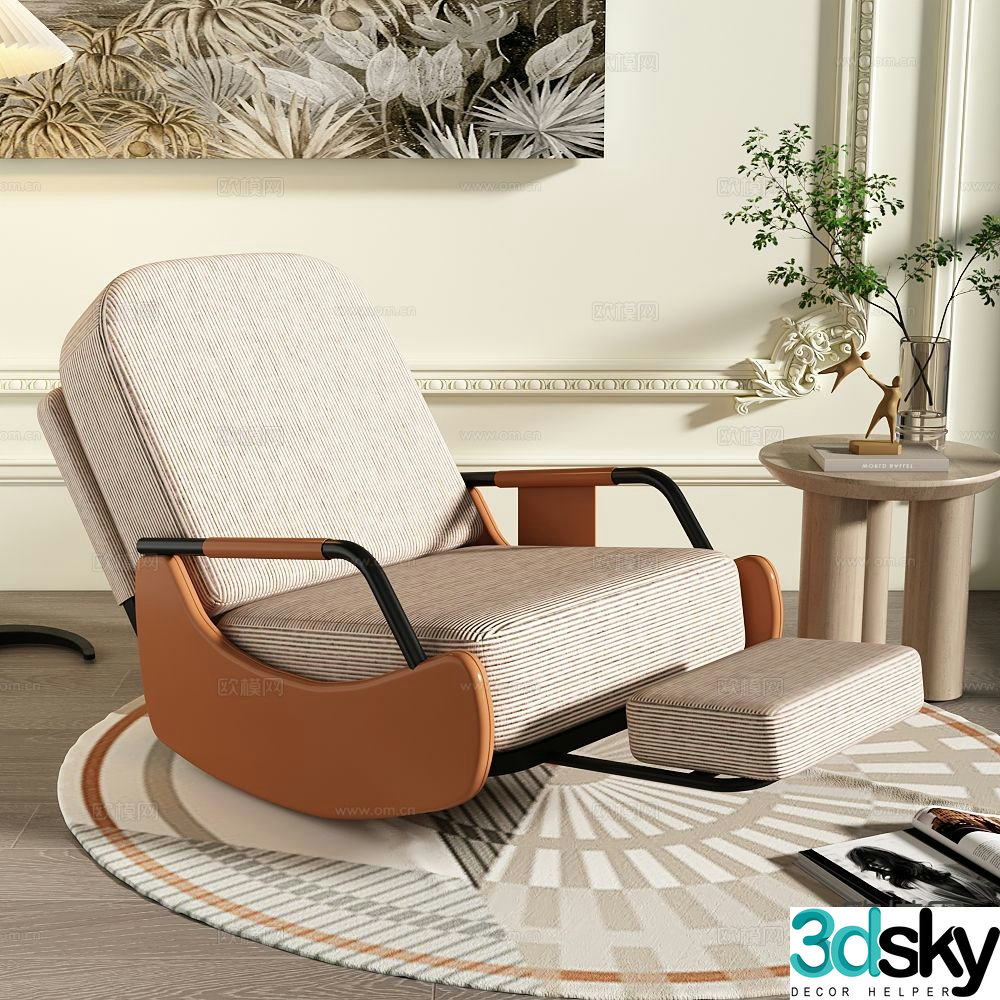 Modern leisure sofa 3d model