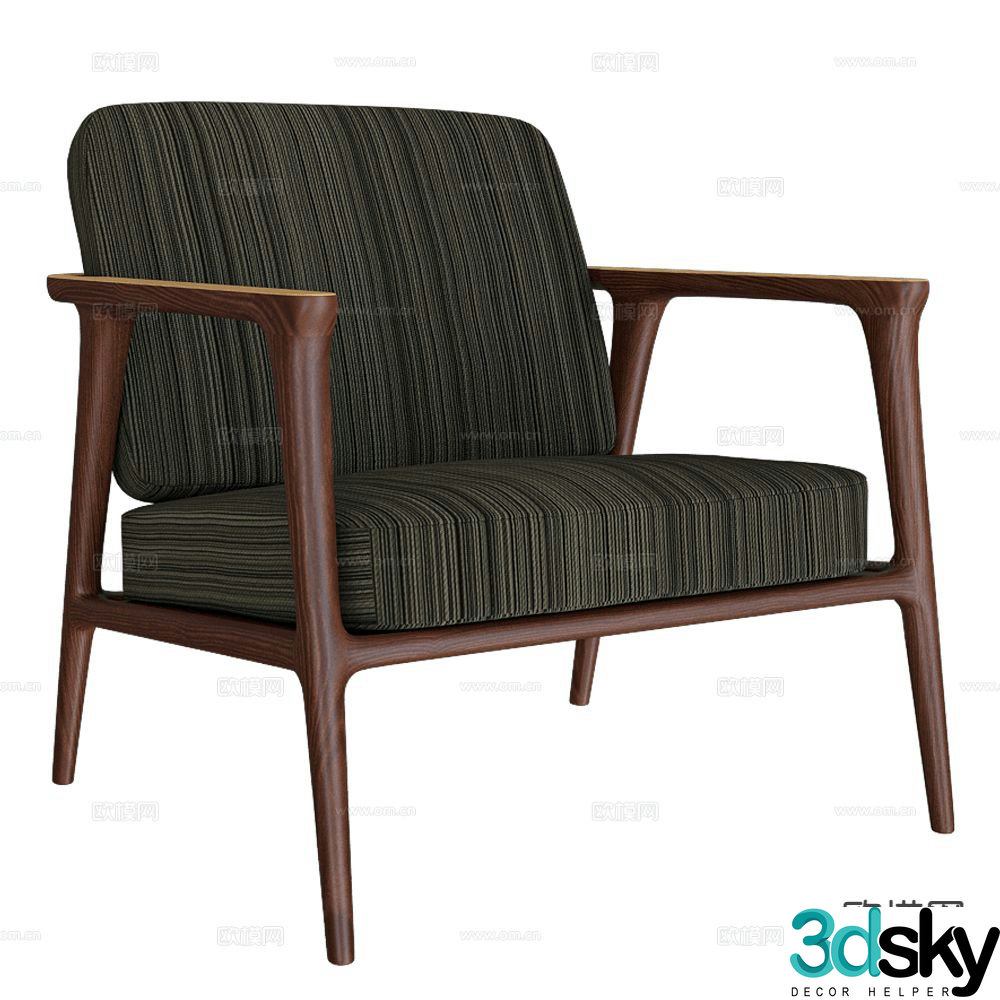 Moooi modern armchair chair lounge chair 3d model