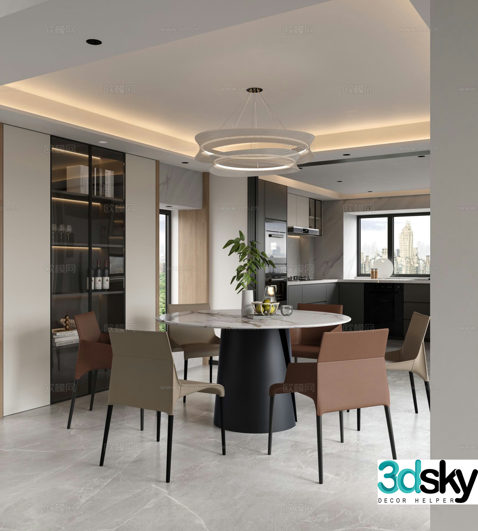 Italian restaurant 3d model