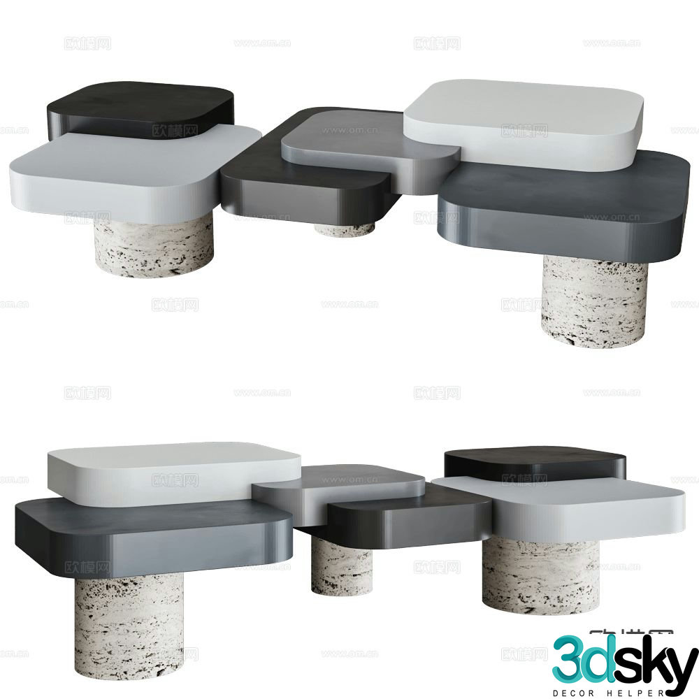 Modernature Italian minimalist coffee table 3D model