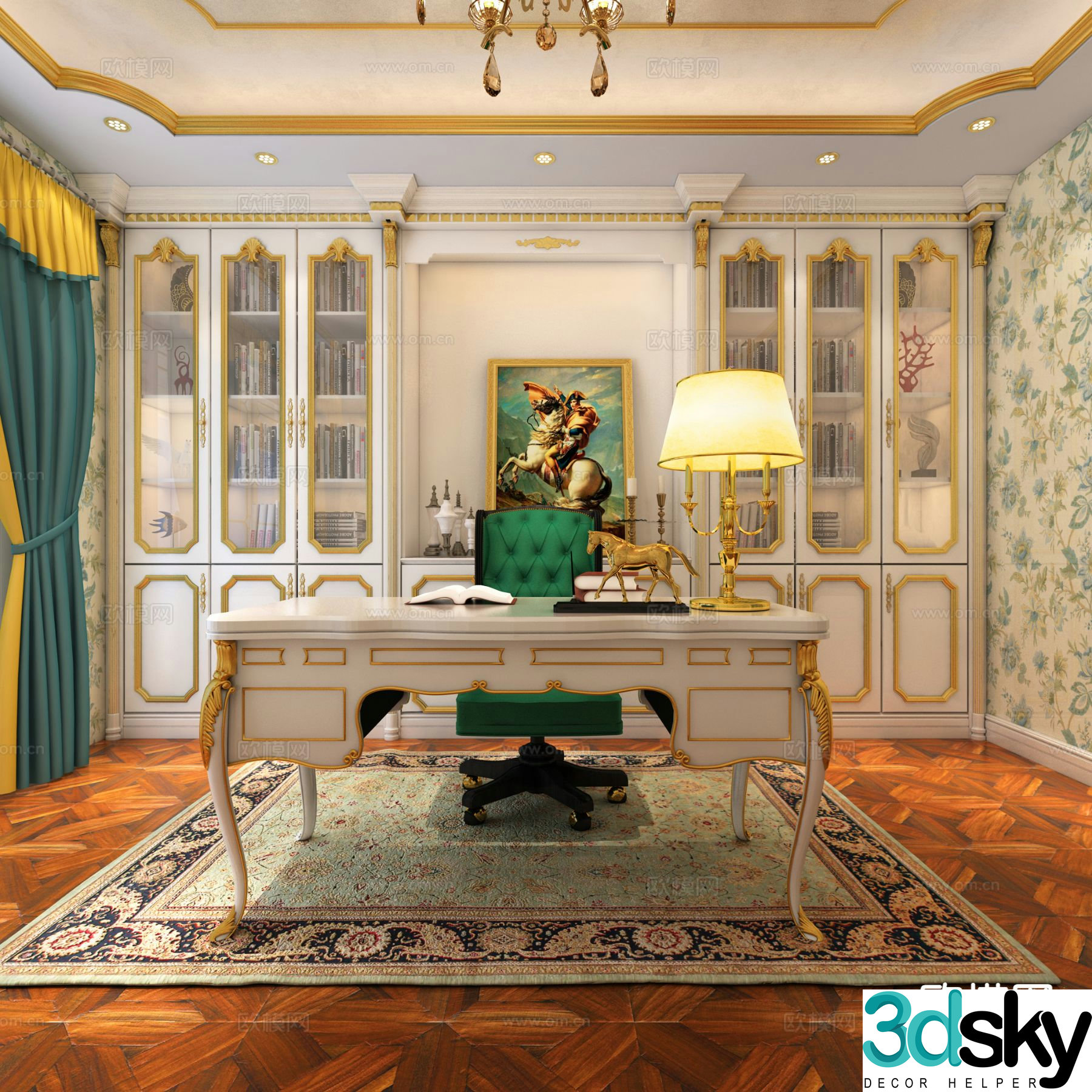 French study 3d model