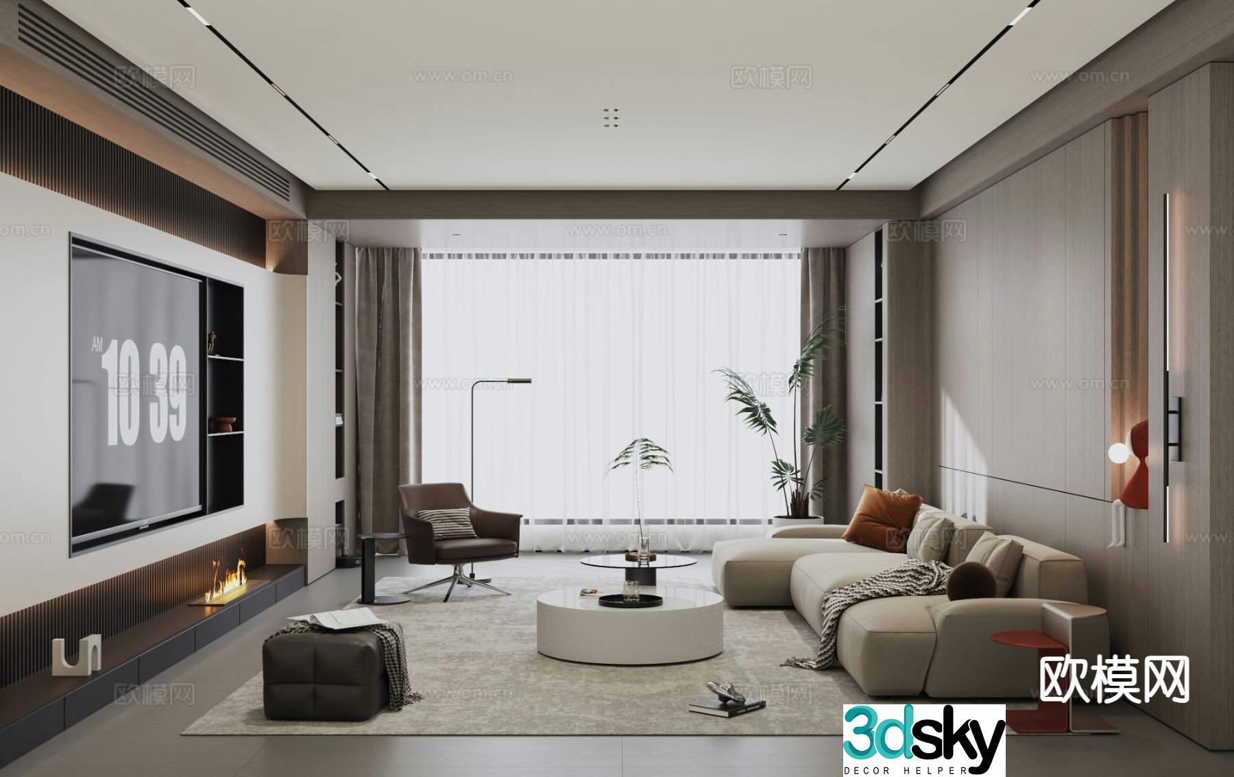 Italian living room 3d model