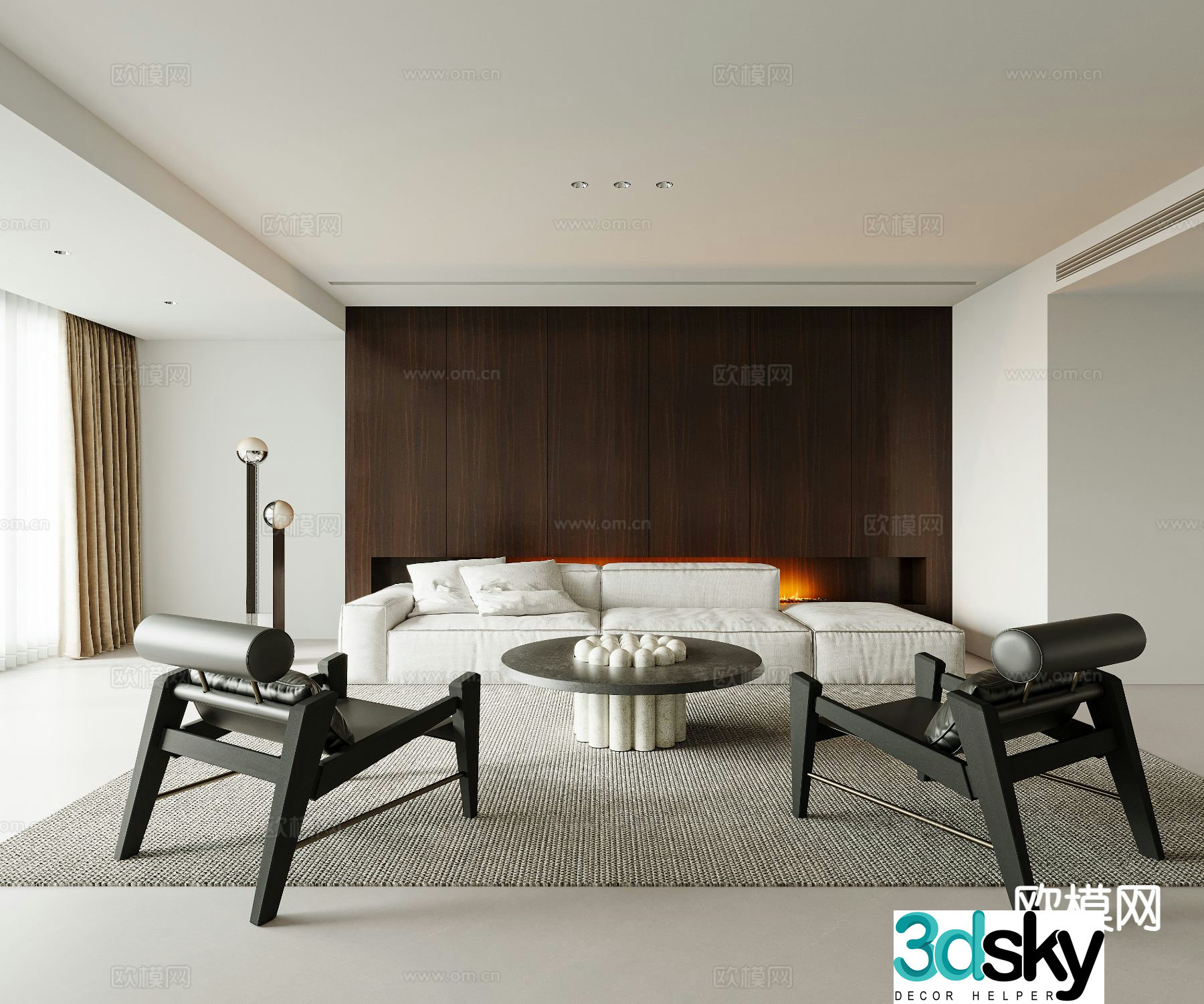 Modern living room 3d model