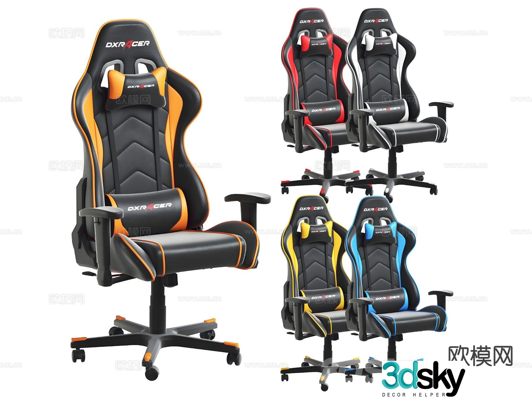 Esports chair computer chair 3d model