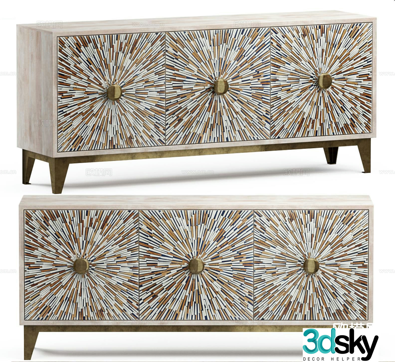 Modern TV cabinet 3d model