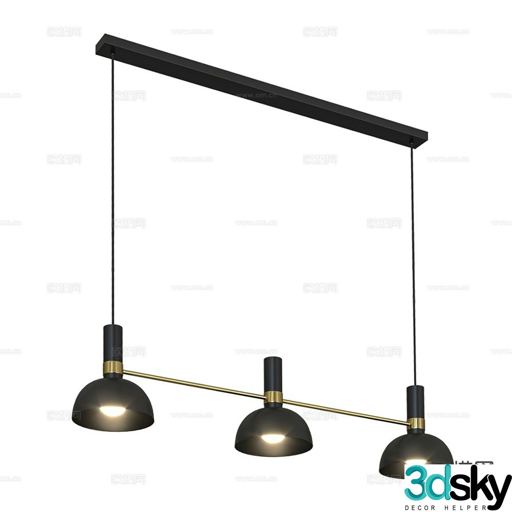 Markslojd straight chandelier 3d model