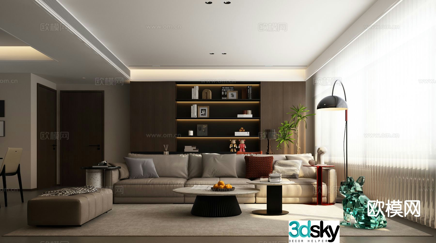 Italian living room 3d model