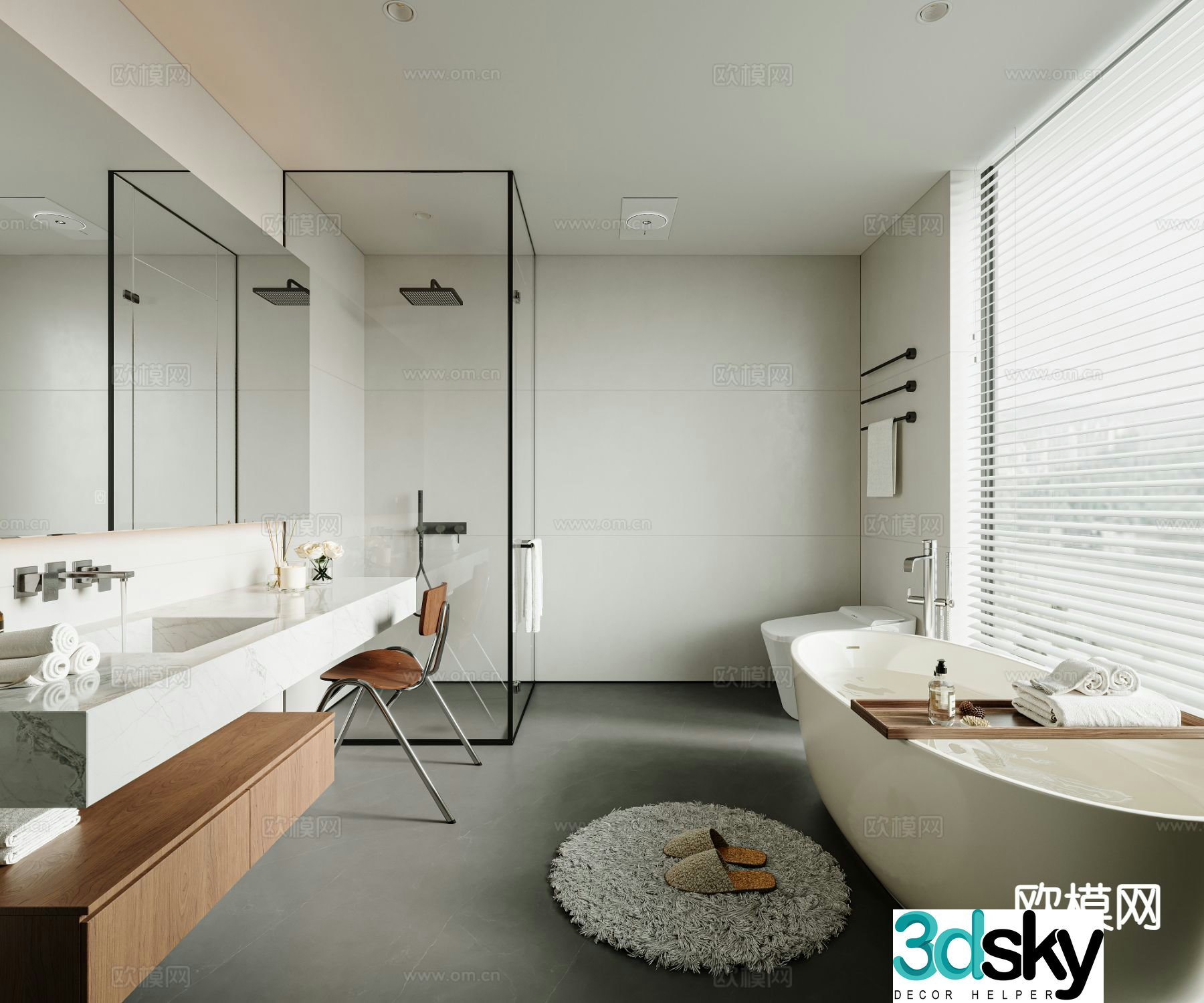 Modern bathroom 3d model