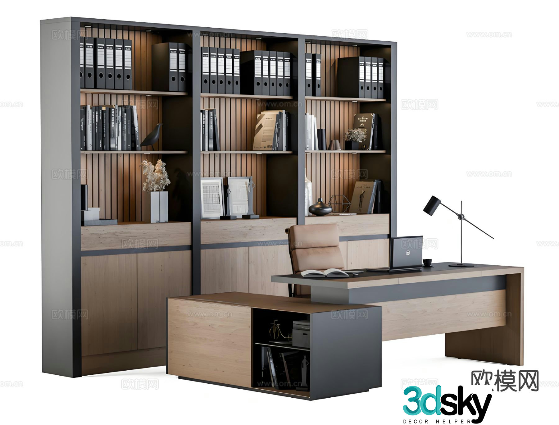 Desk desk desk computer desk 3d model