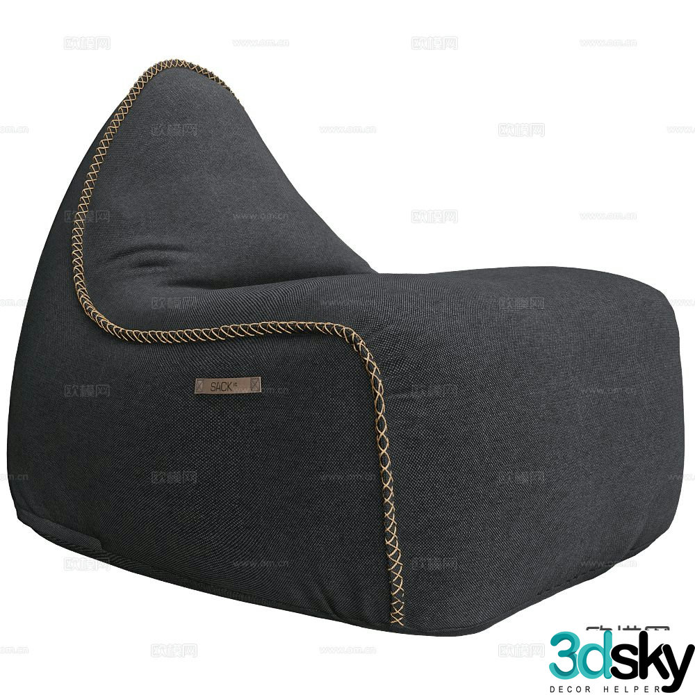 SACKit bean bag sofa 3d model
