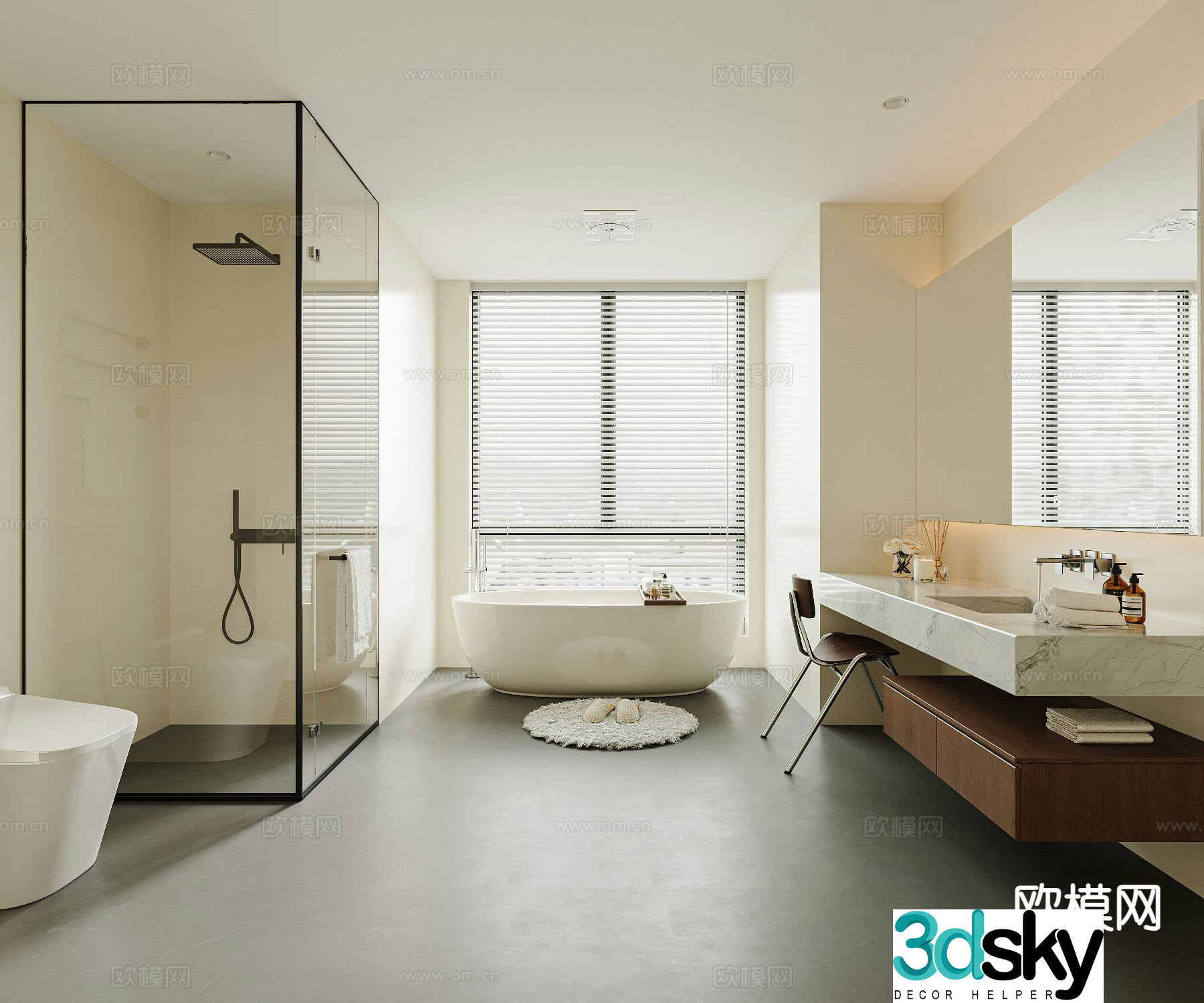 Modern bathroom 3d model