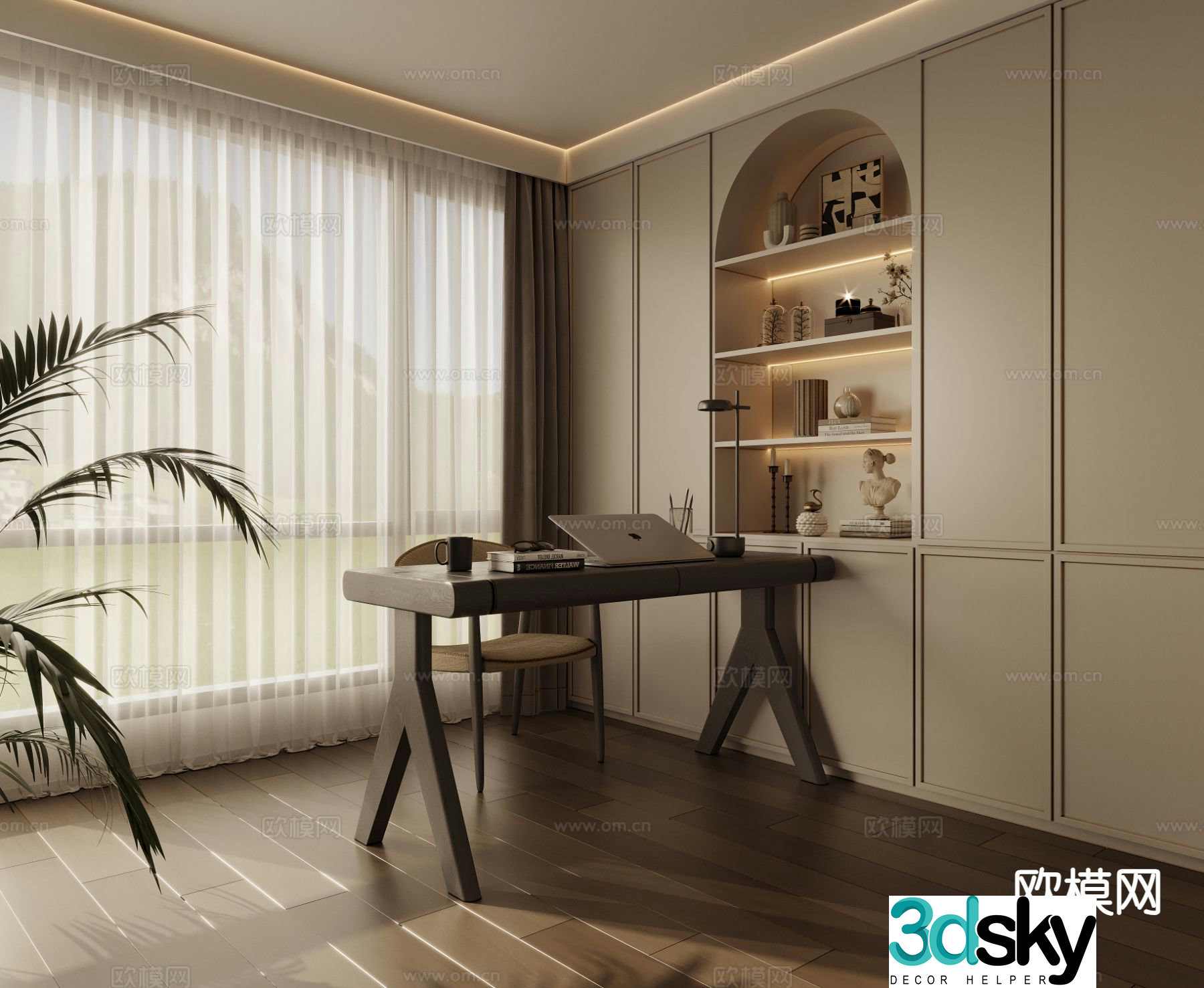 French study 3d model
