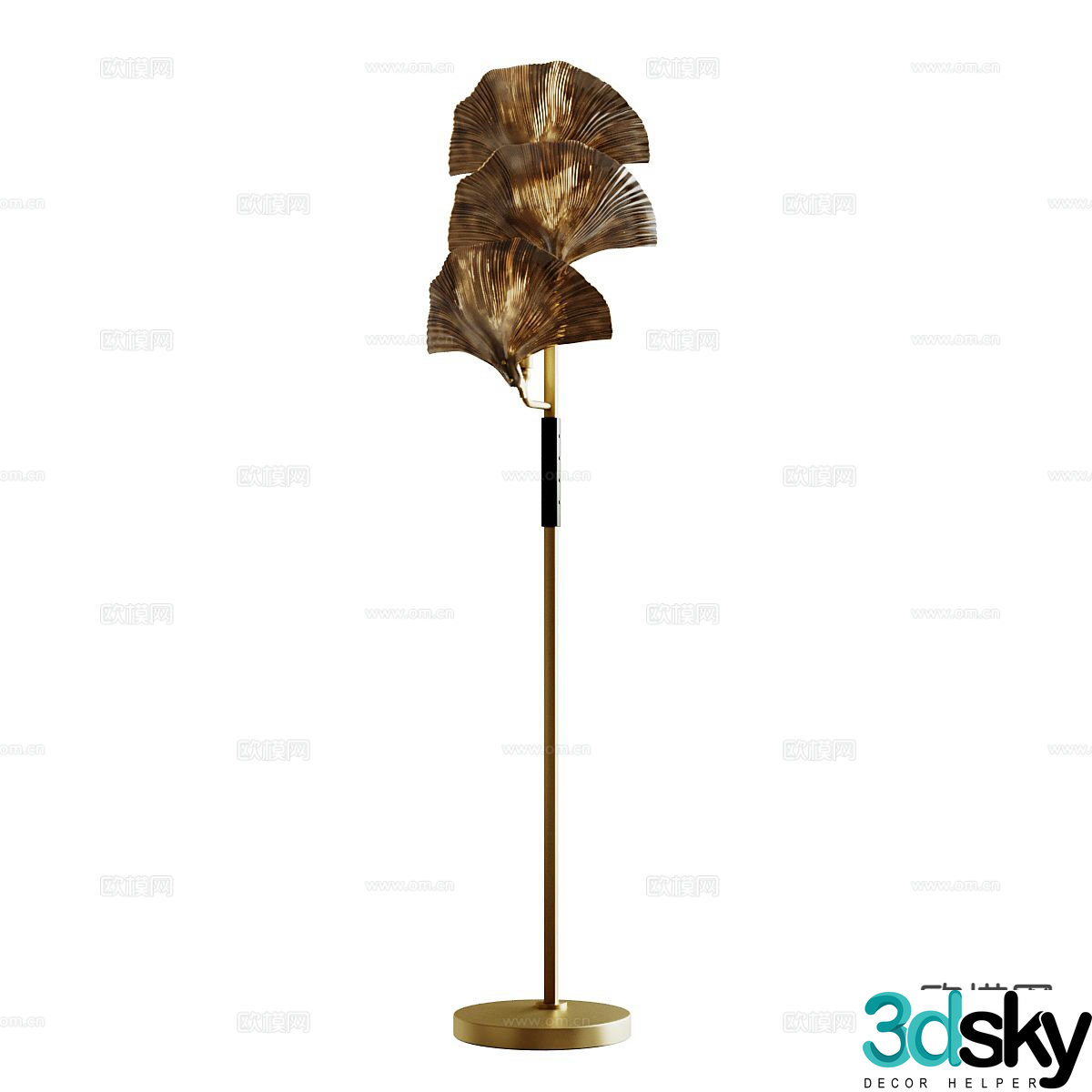 Light luxury floor lamp 3D model