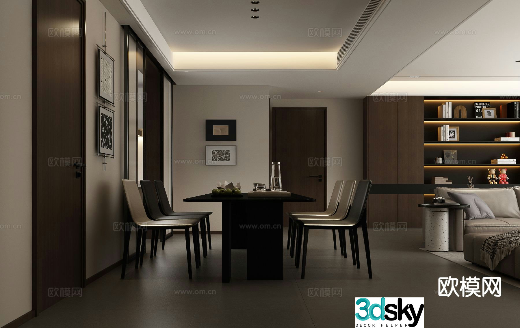 Italian restaurant 3d model