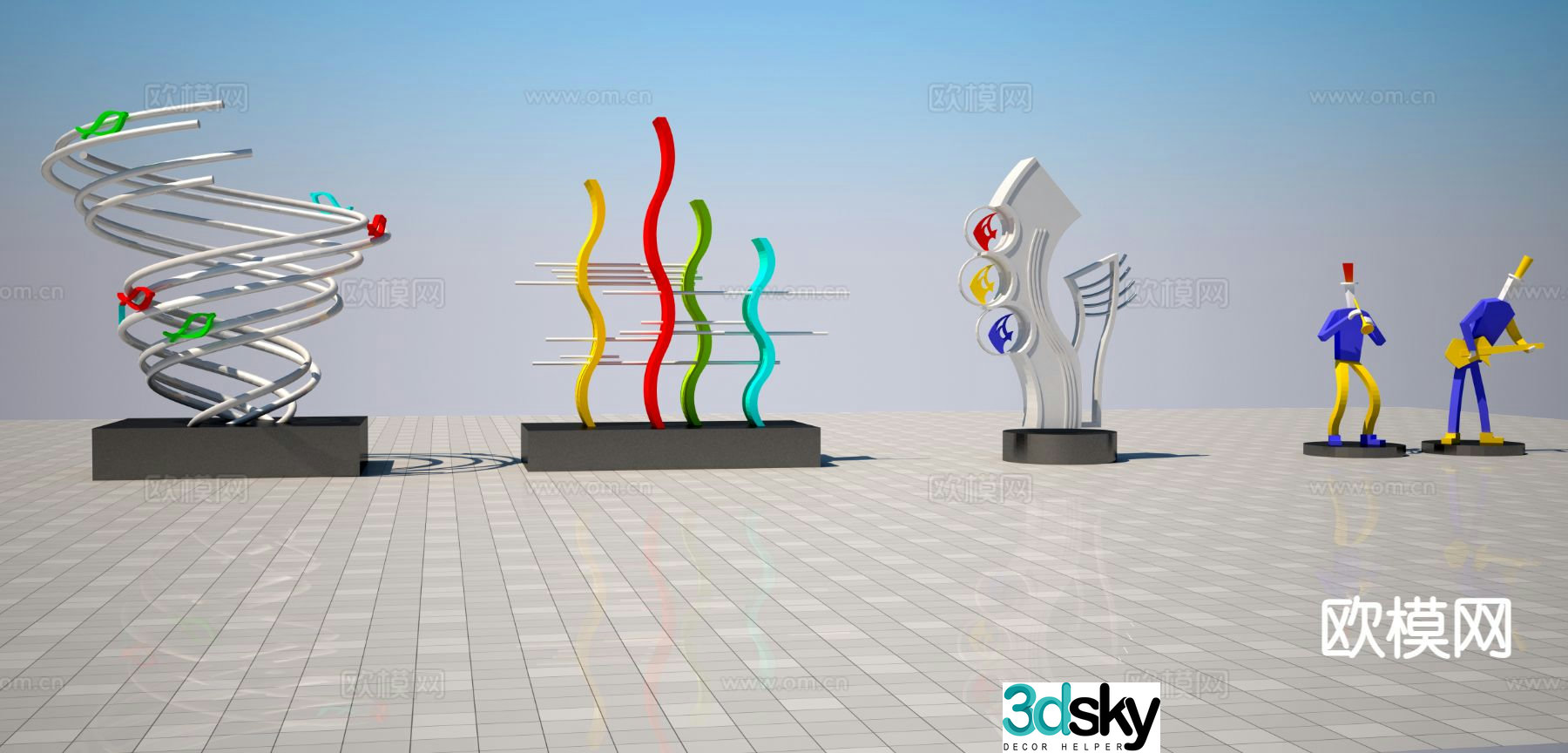 Abstract sculpture sculpture sketch 3d model