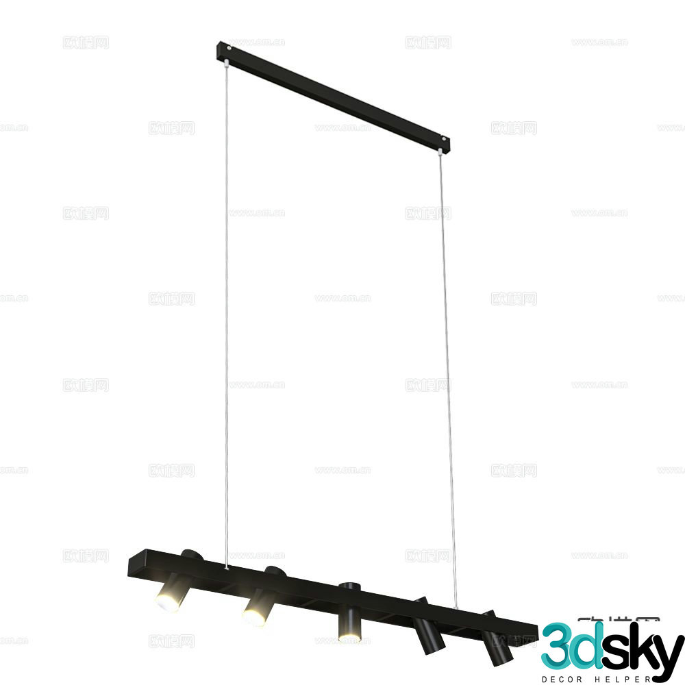 Markslojd straight chandelier 3d model