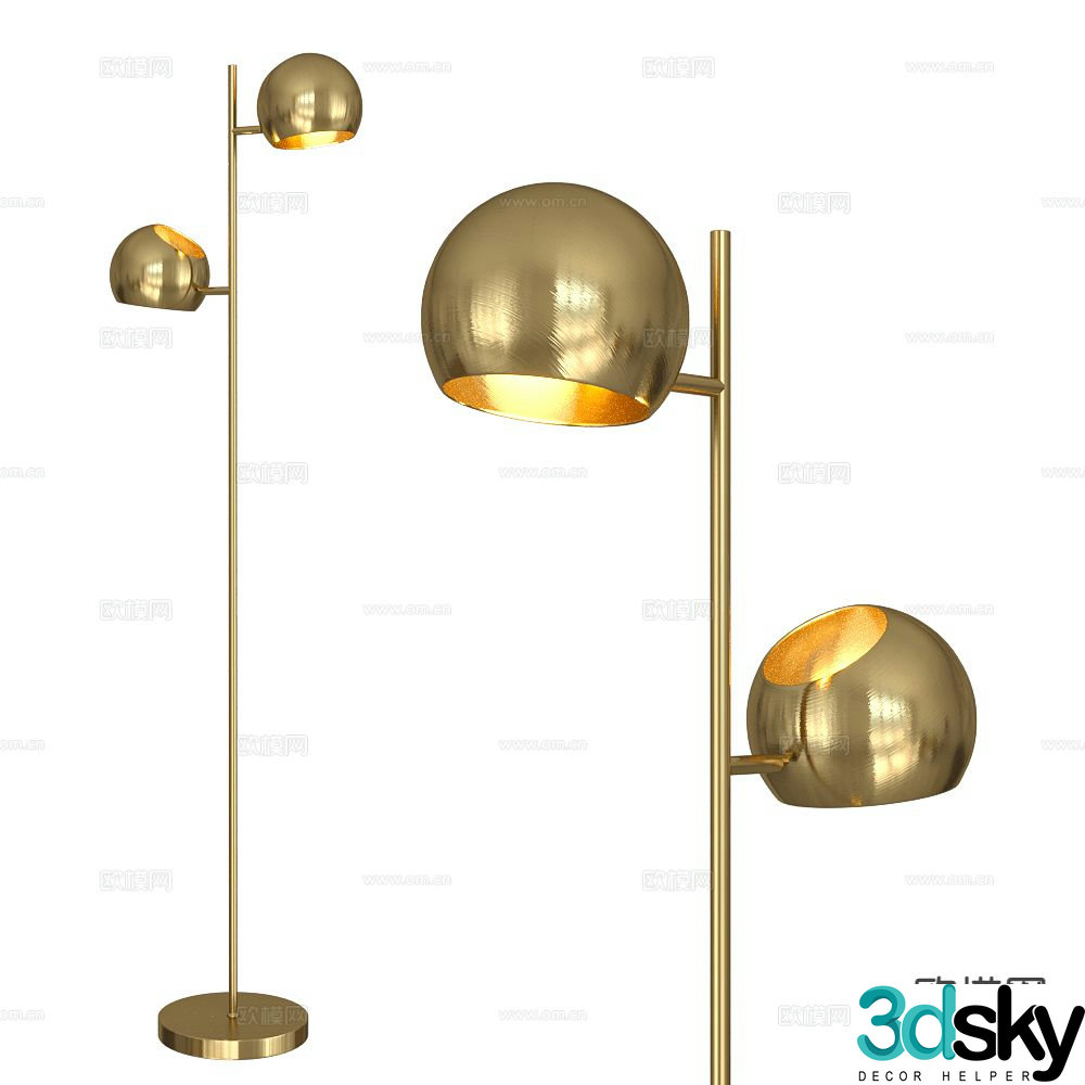 Markslojd light luxury floor lamp 3d model