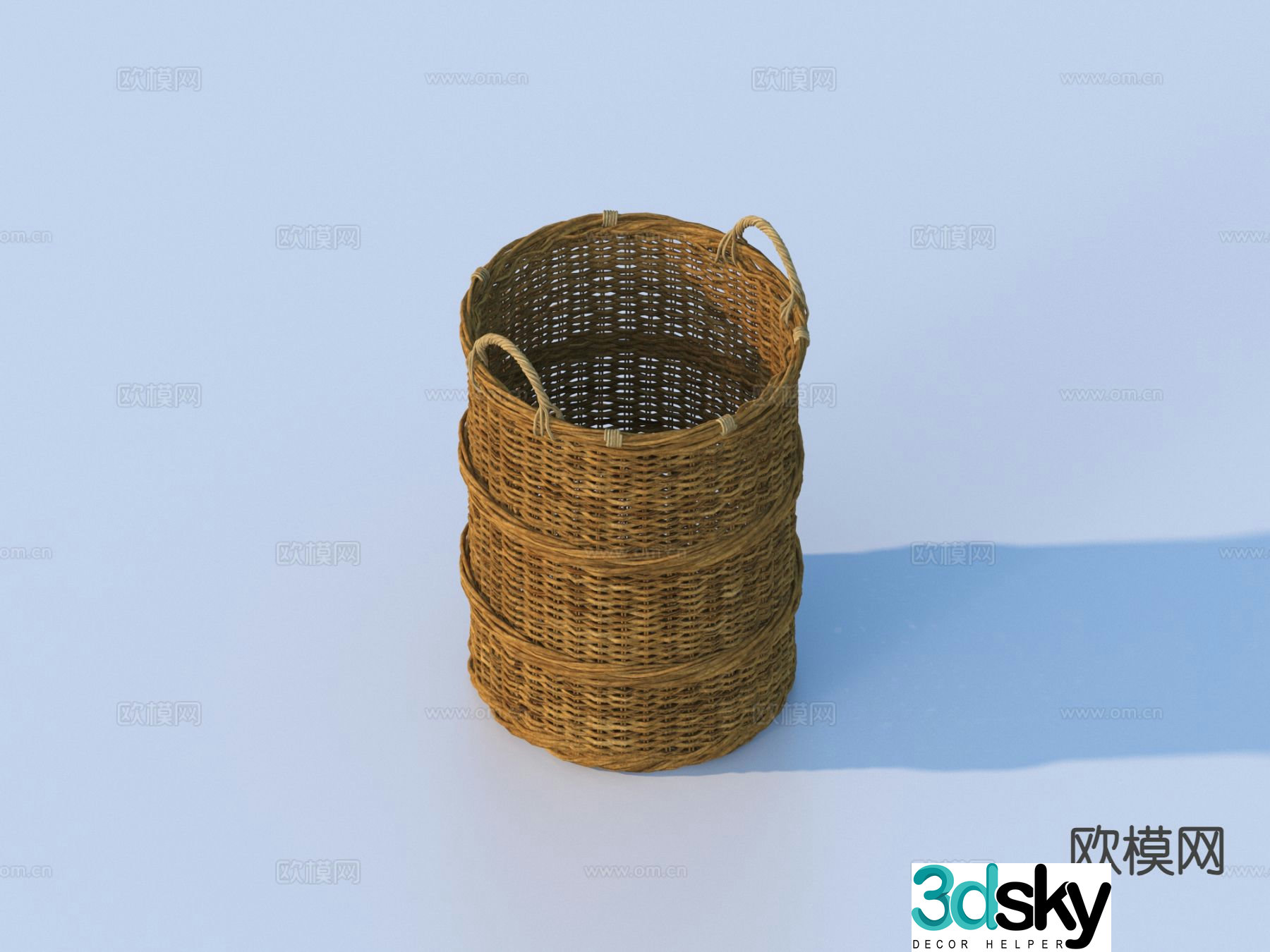 Vegetable Basket Vegetable Basket Storage Basket Rattan Basket 3D Model