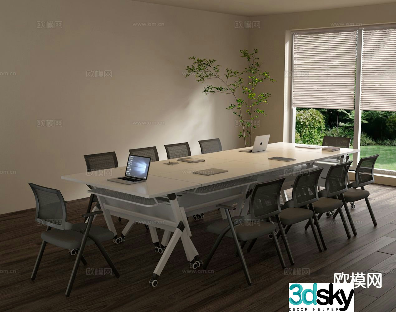 Modern conference table conference table 3d model