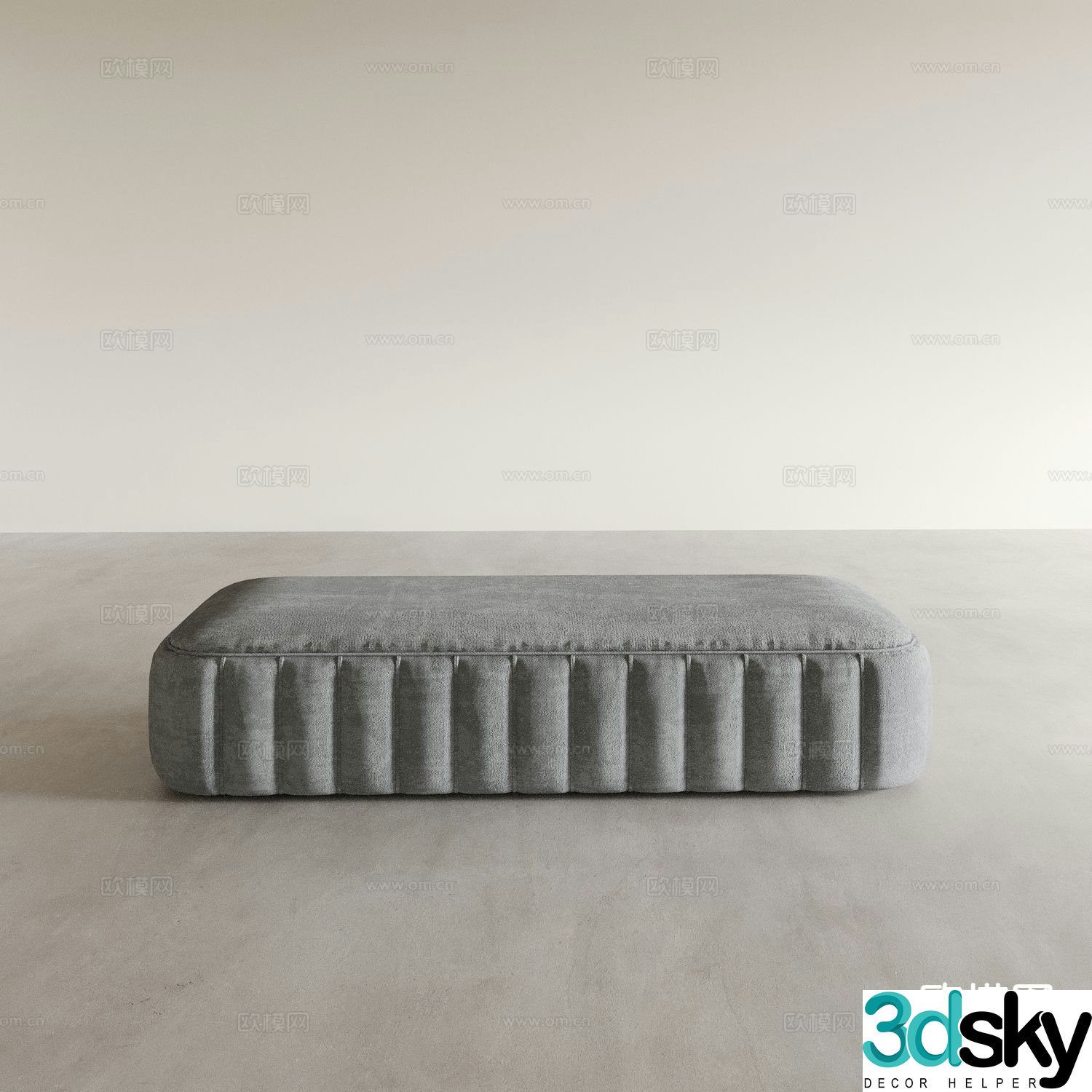 French sofa stool shoe changing stool imperial concubine couch bed couch footrest 3D model