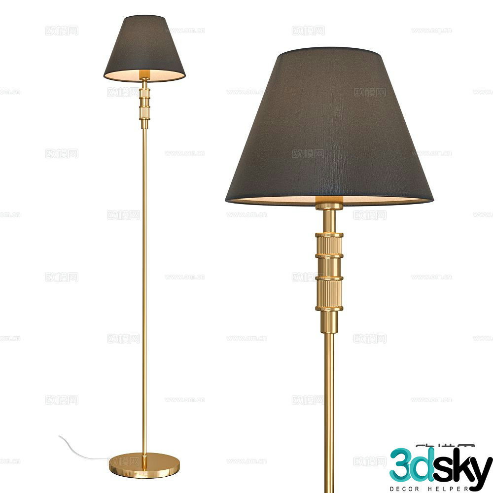 Light luxury floor lamp 3D model