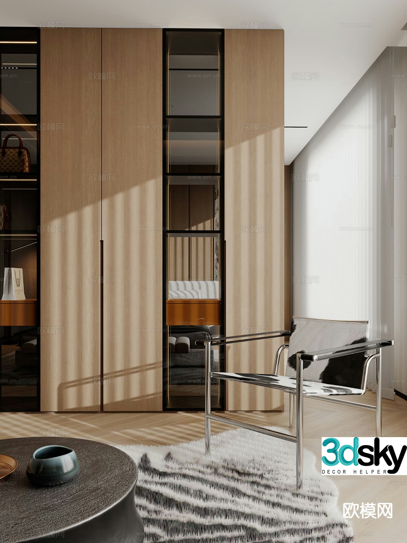 Modern stainless steel chair armchair single chair 3d model