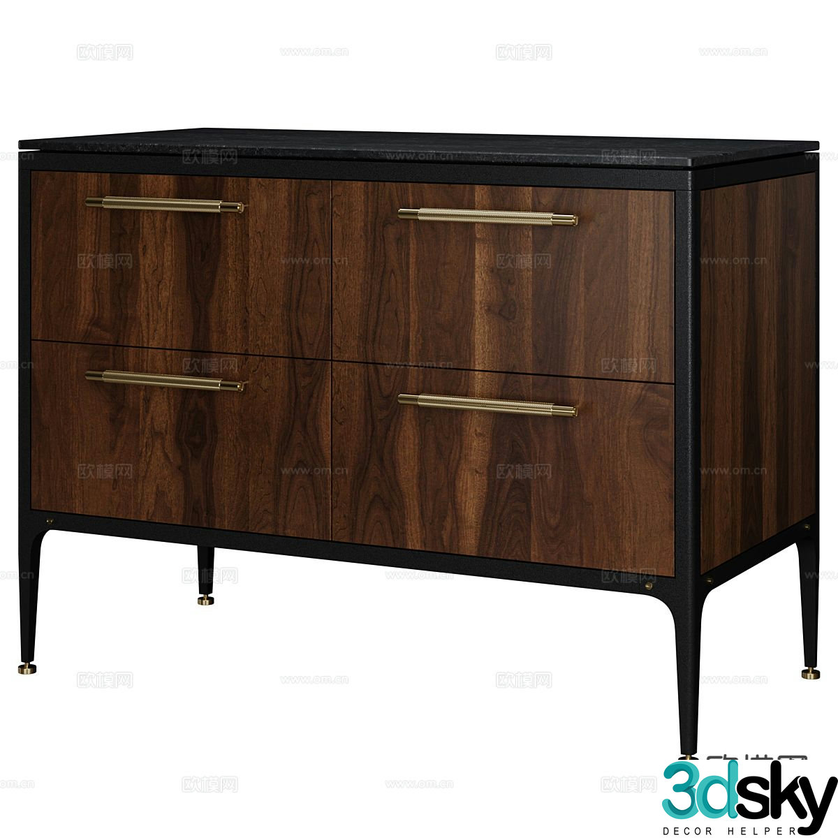 Modern side cabinet entrance cabinet 3d model