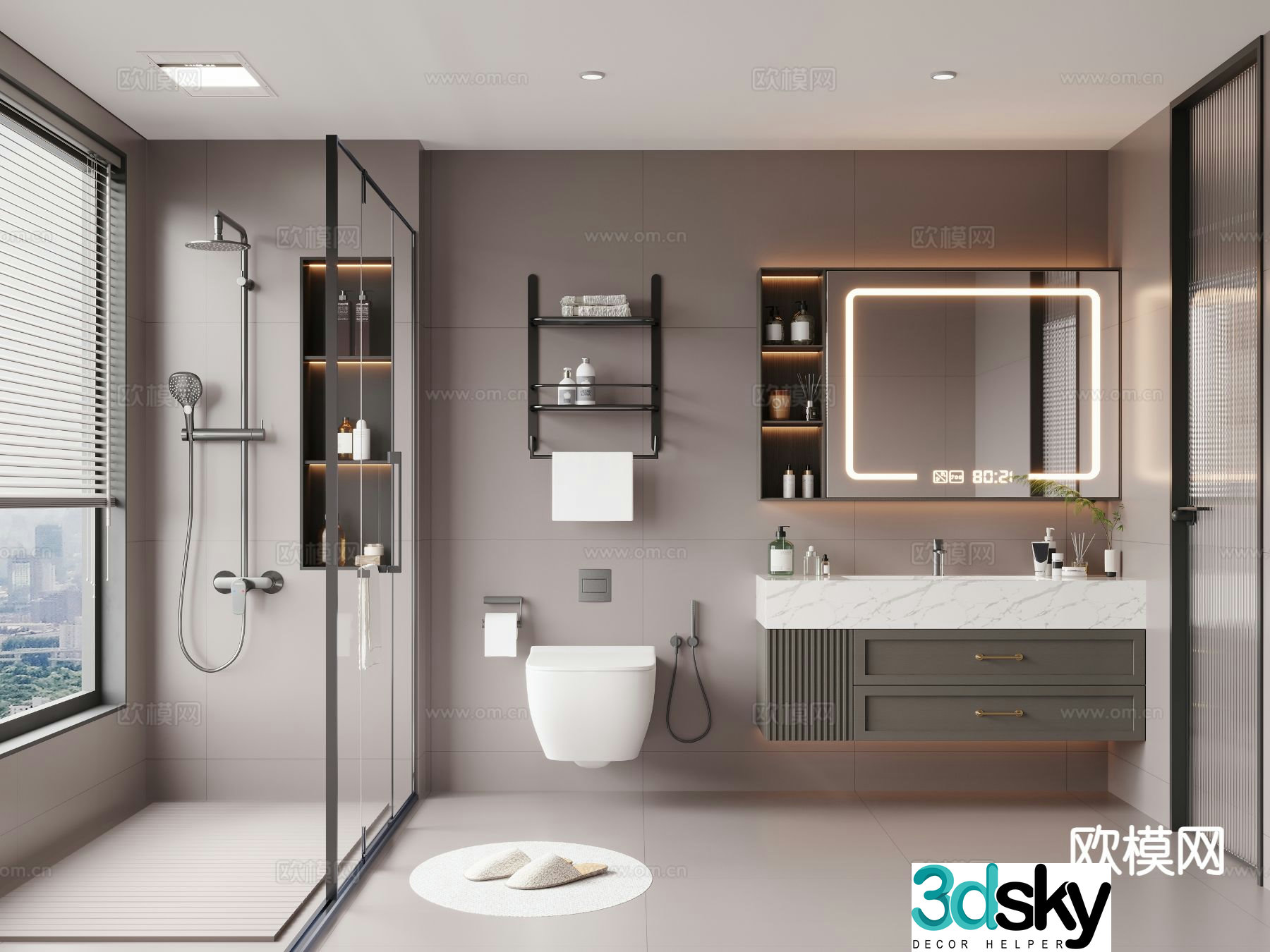 Modern bathroom 3d model