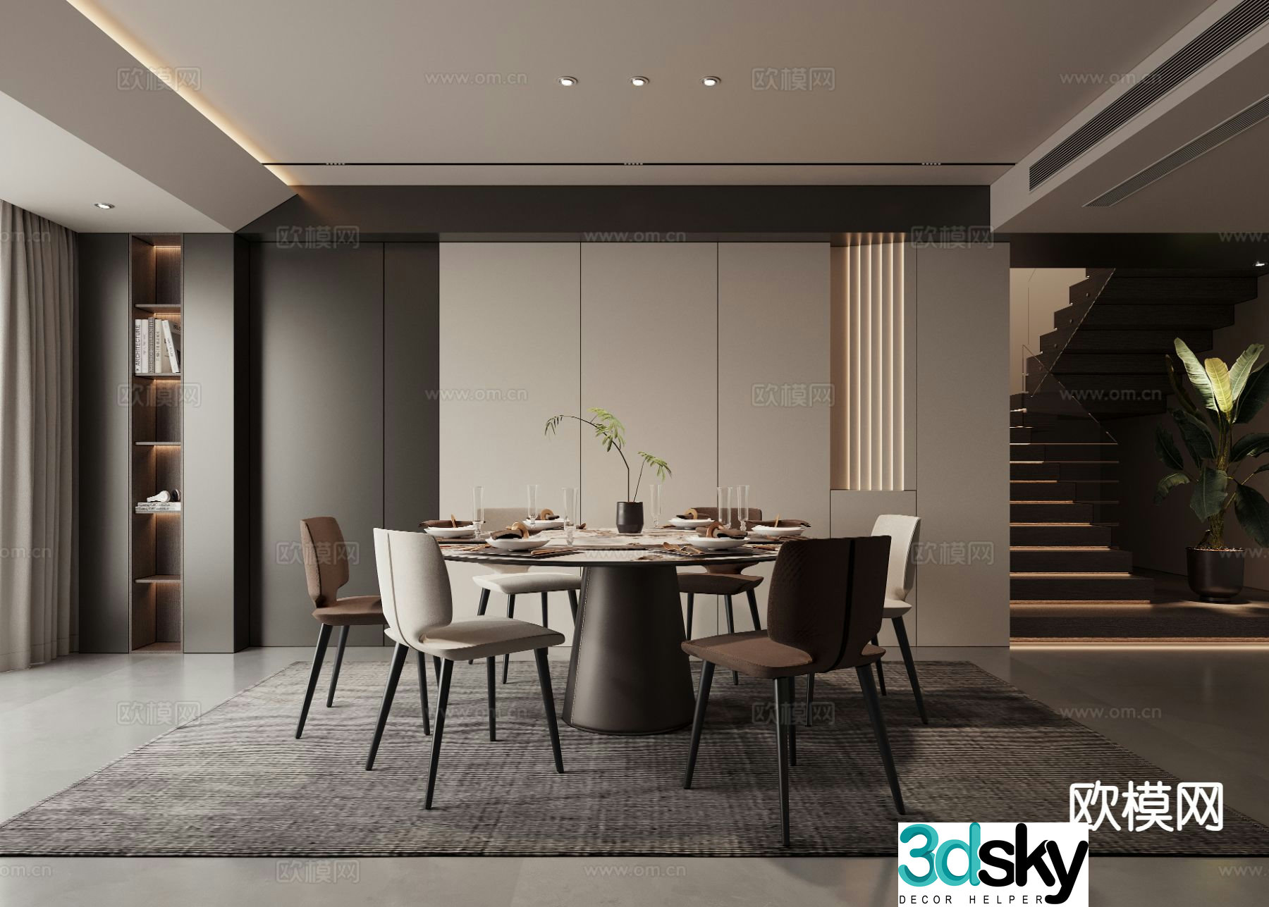Italian restaurant 3d model
