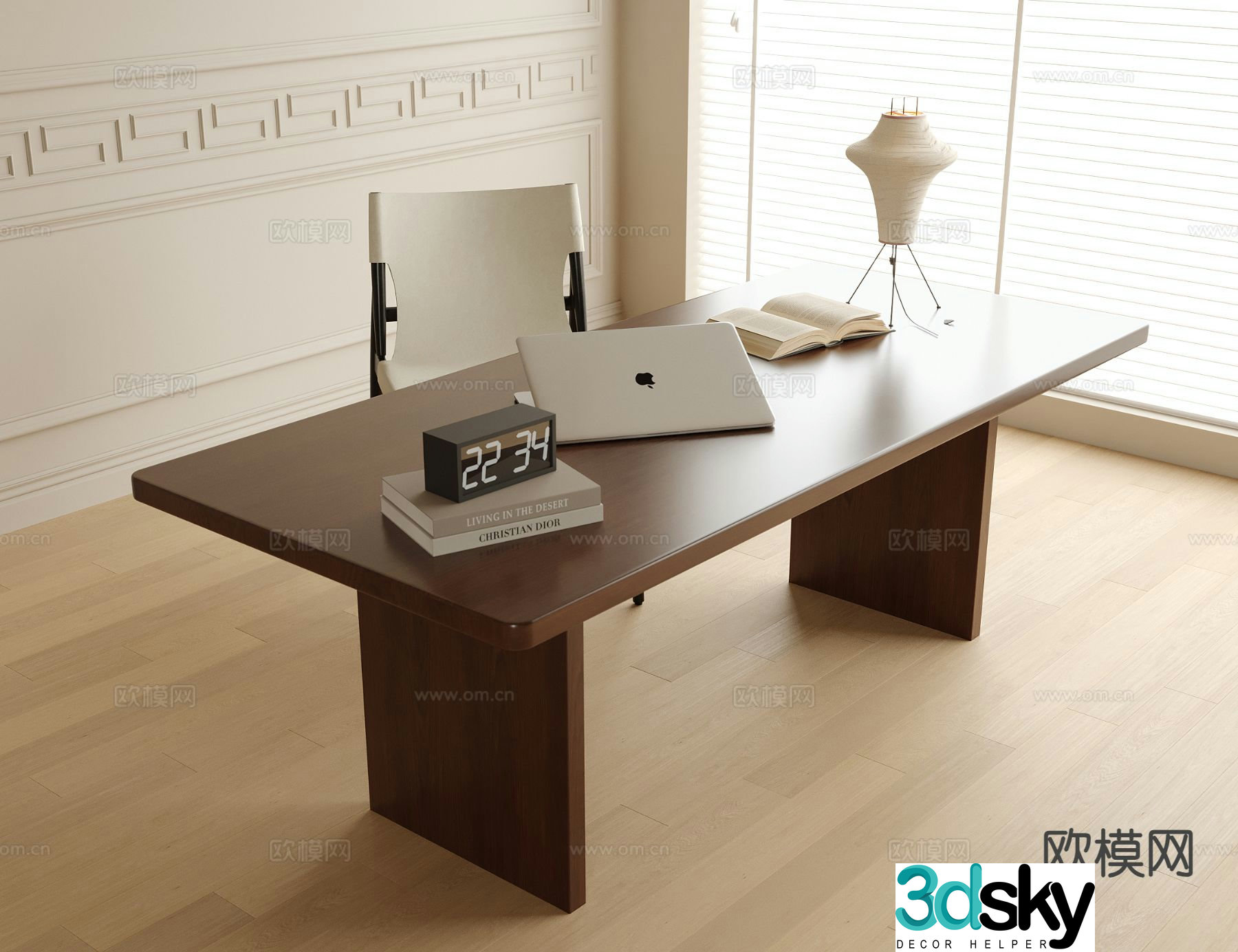 Modern desk chair 3d model