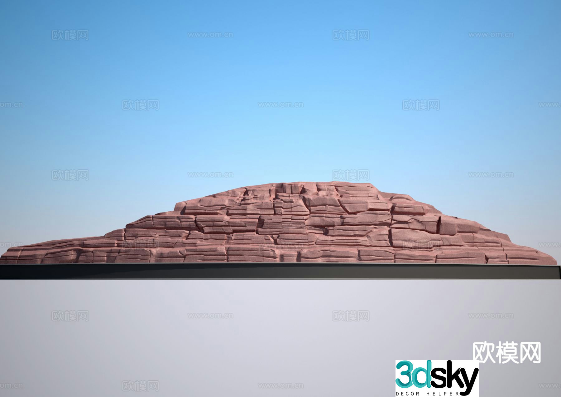 rockery plastic stone stone 3d model