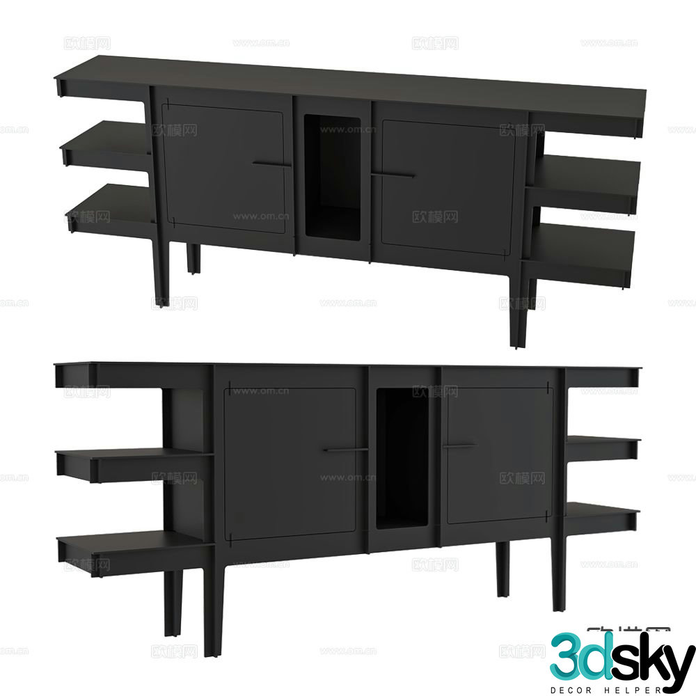 Moooi Nordic Entrance Cabinet Side Cabinet 3D Model