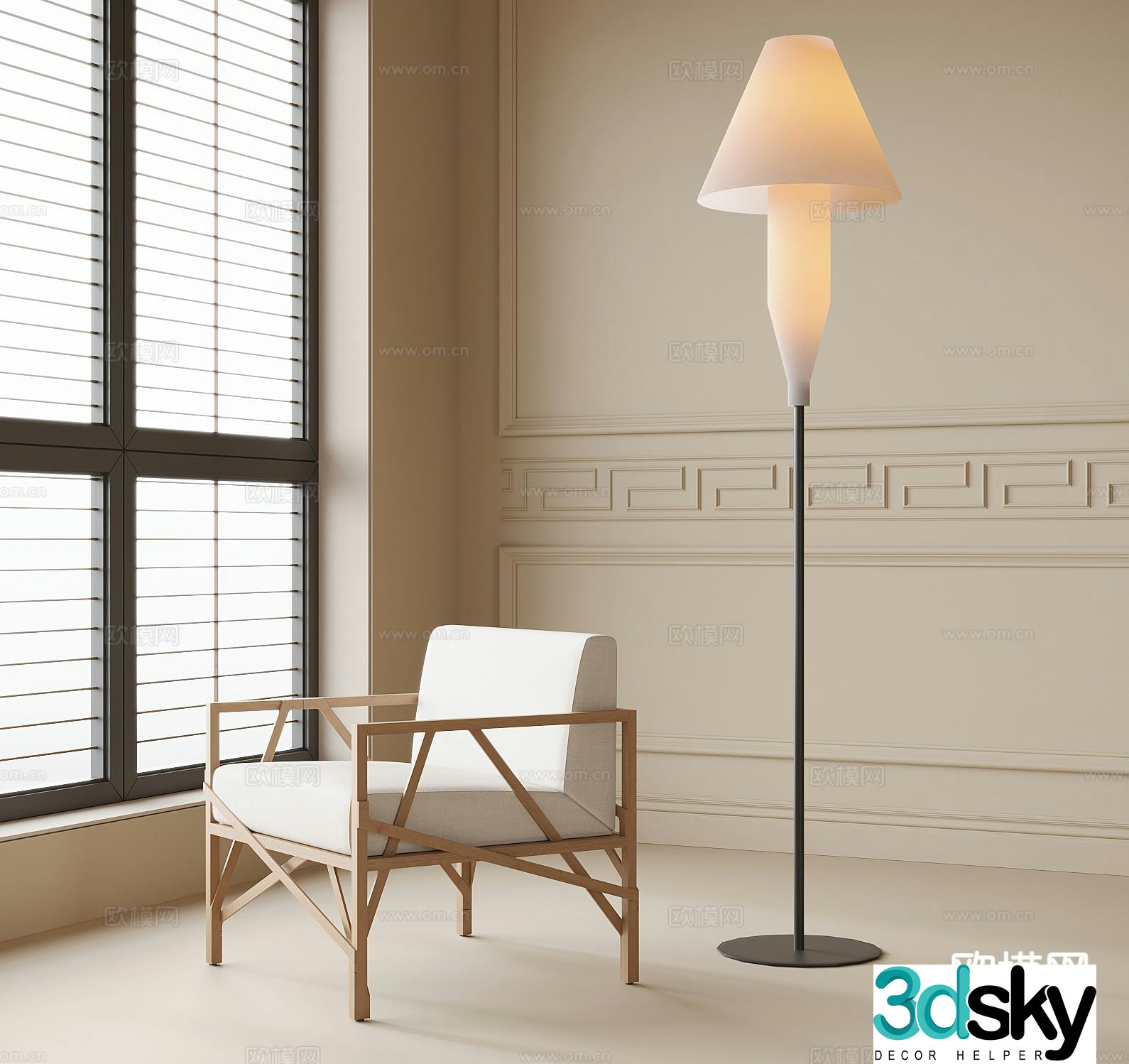 Modern lounge chair 3d model