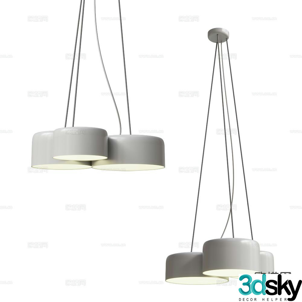 Ole dining room chandelier 3d model