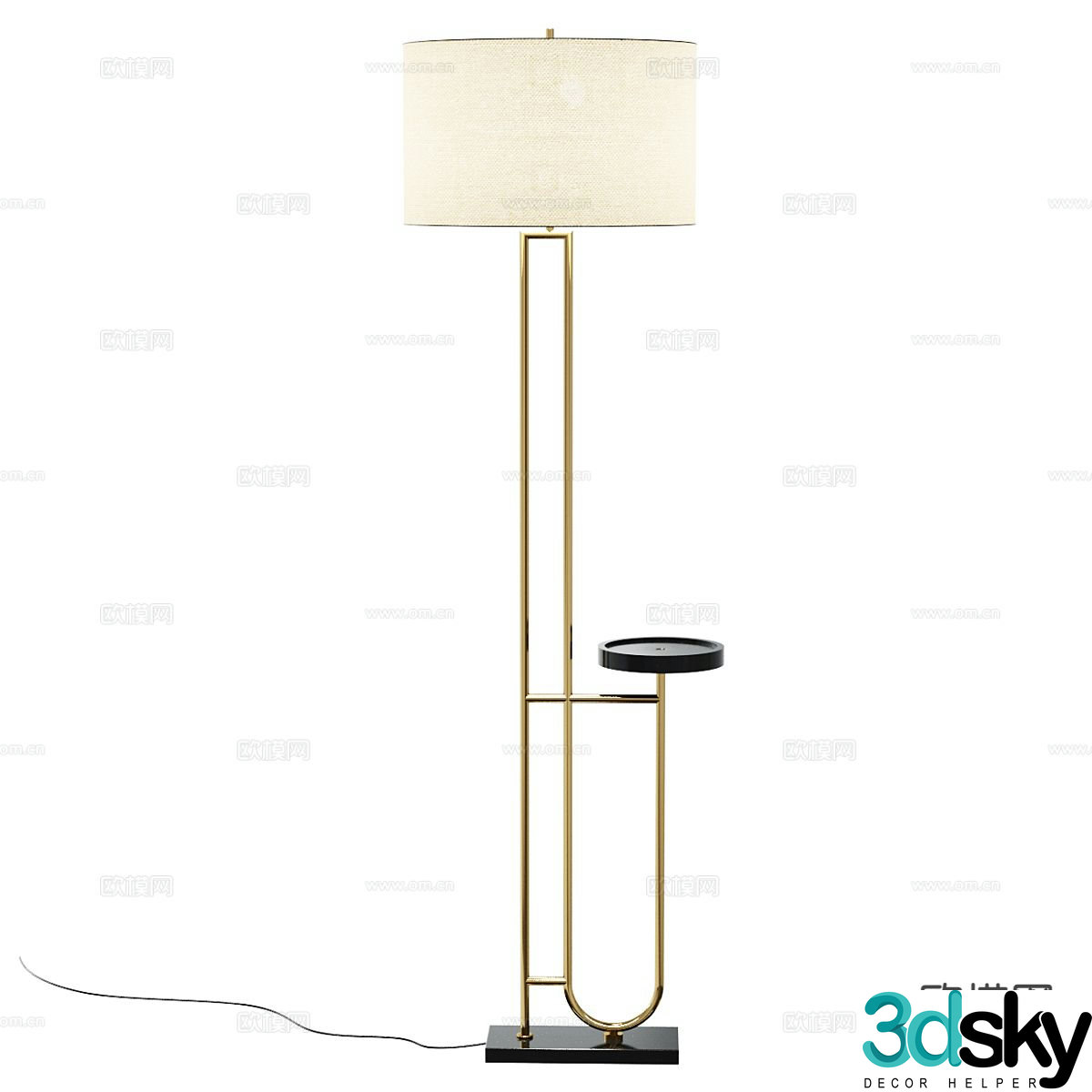 Modern floor lamp 3d model