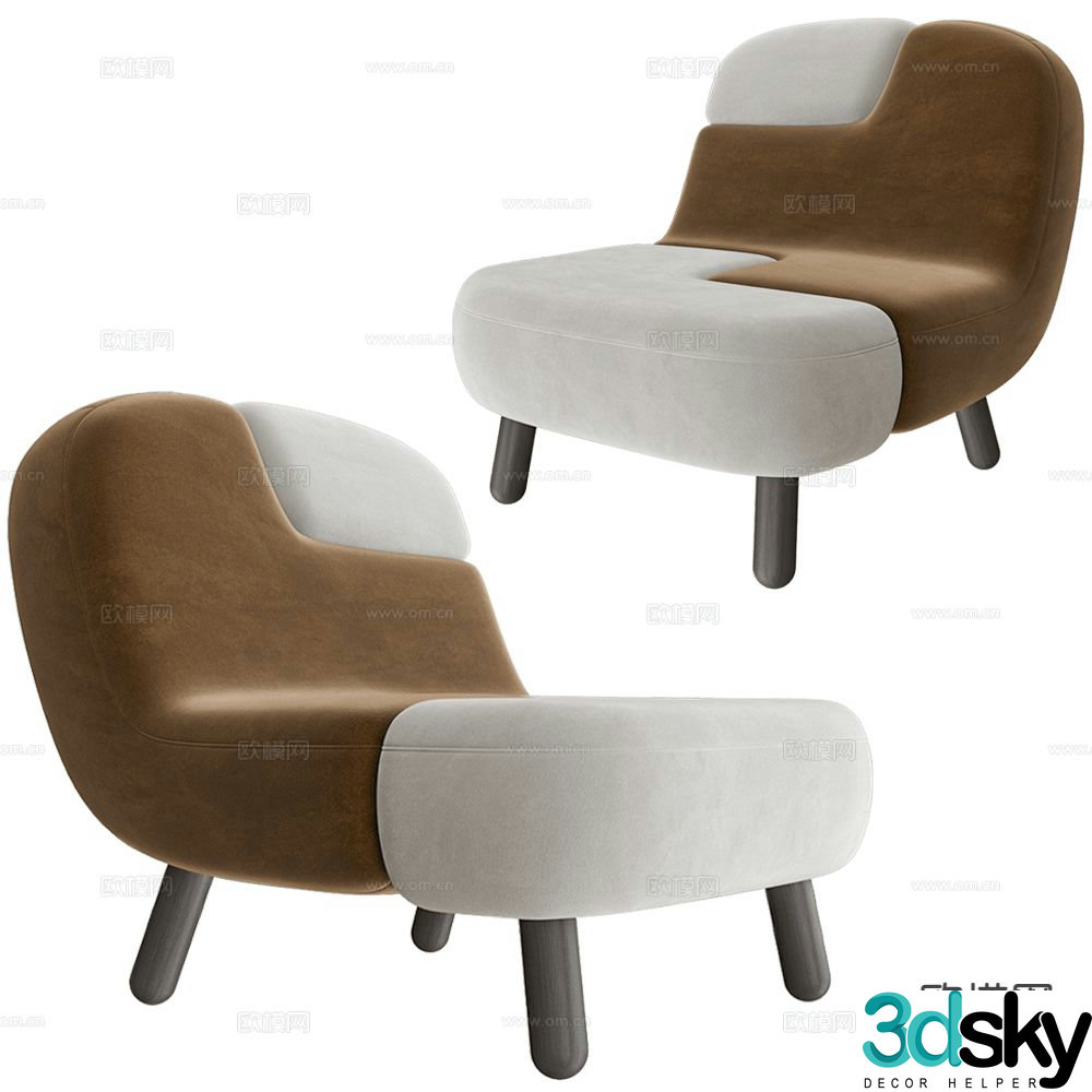 Modernature chair sofa chair leisure chair 3d model