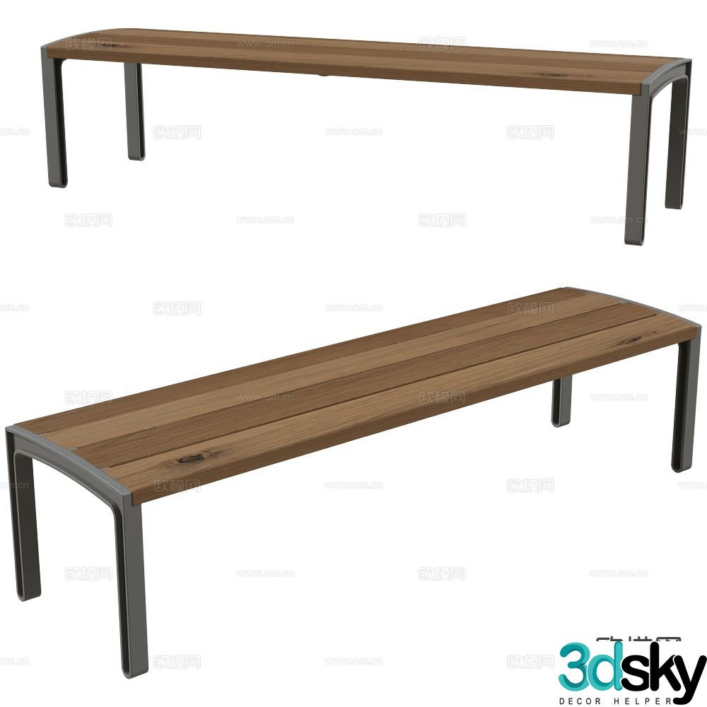MmcitÃ© stool bench 3d model