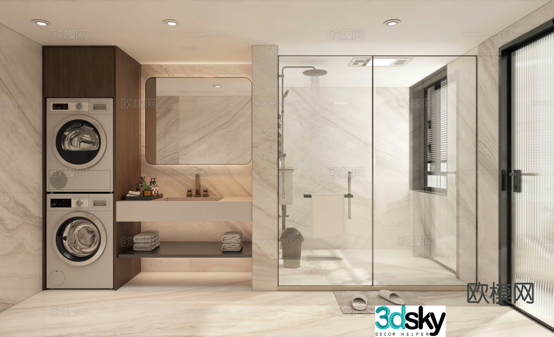 Modern bathroom 3d model