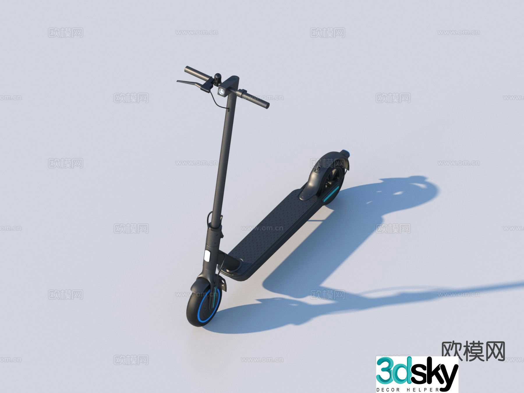 Balance car electric scooter 3d model
