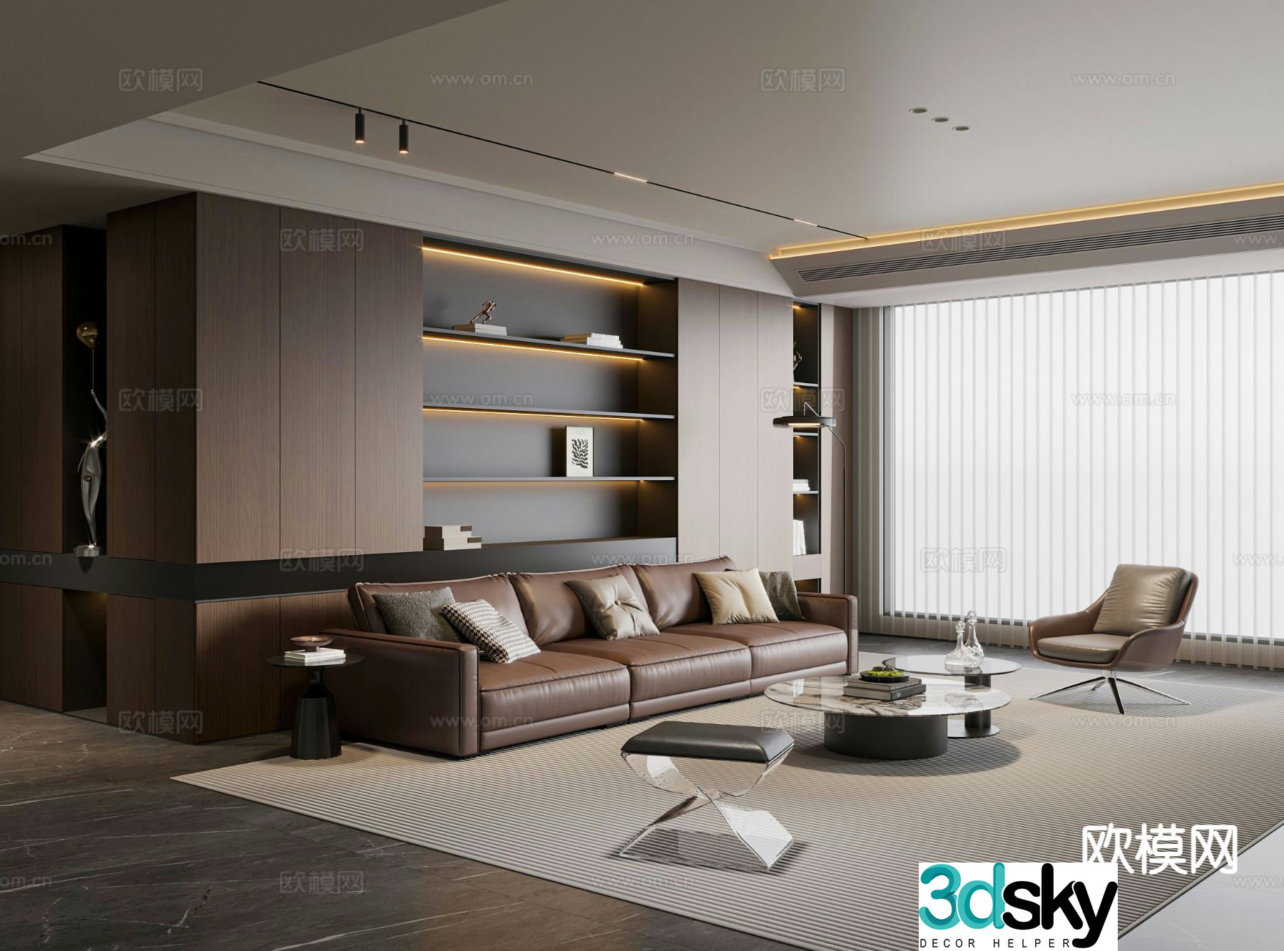 Italian living room 3d model